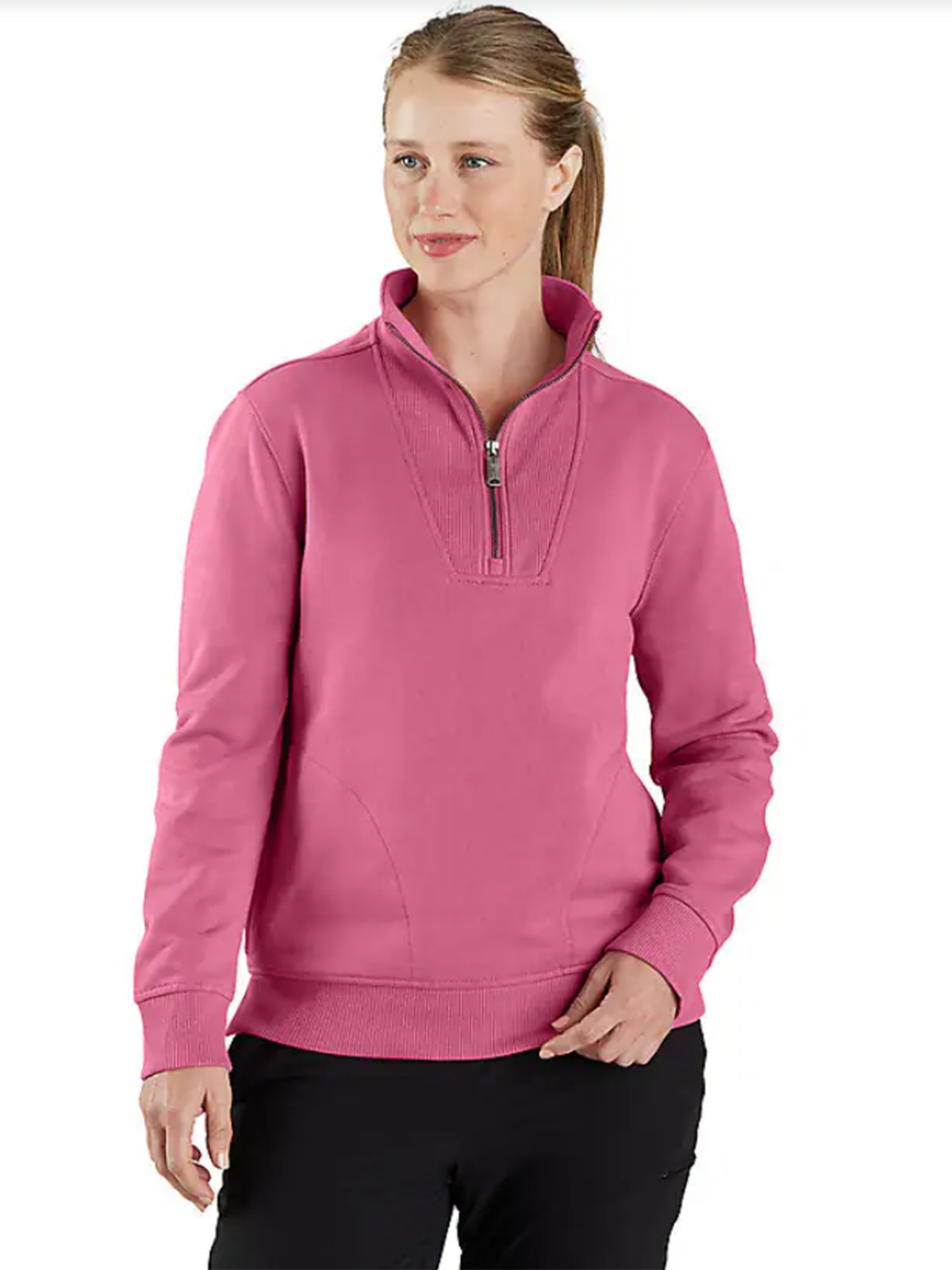 Women's TENCEL Fiber Series Relaxed Fit Half-Zip Sweatshirt