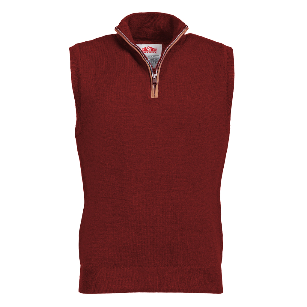 ¼ Zip Fine Gauge Sleeveless Jersey