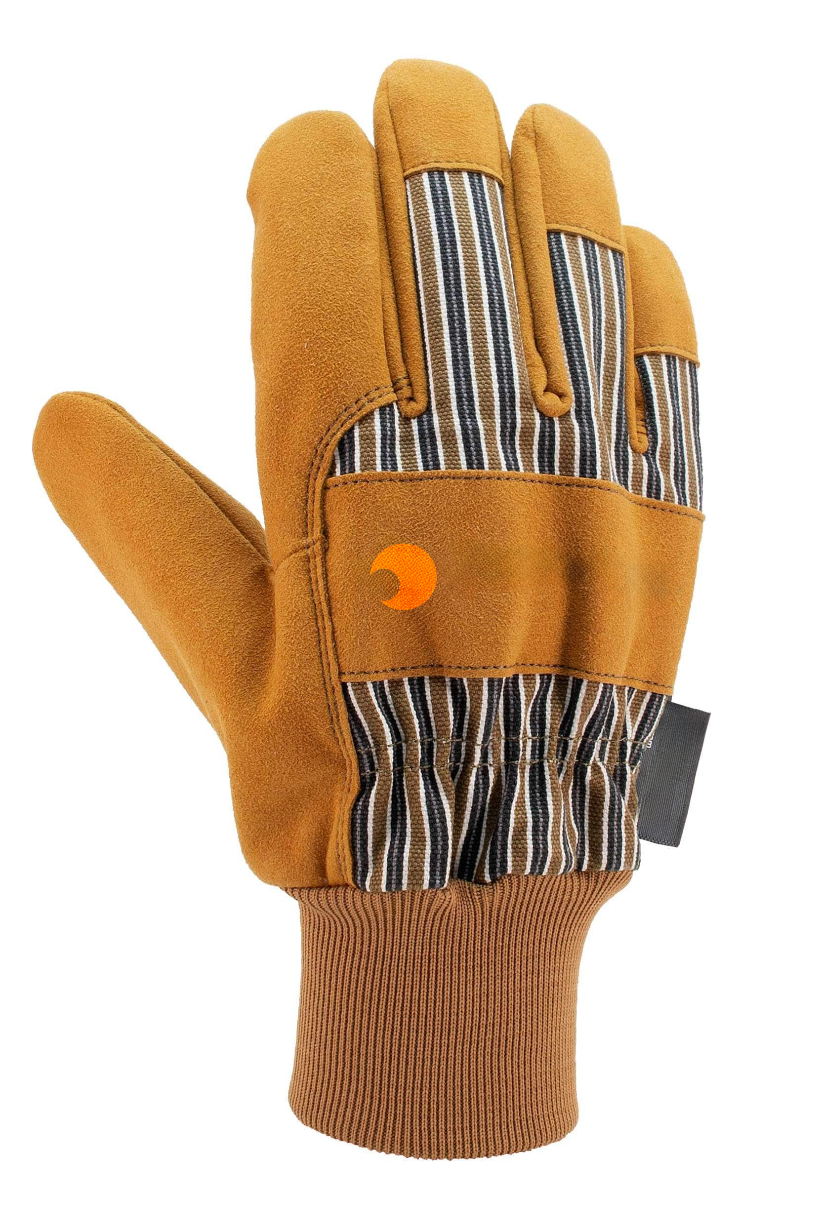 Insulated Synthetic Suede Knit Cuff Work Glove