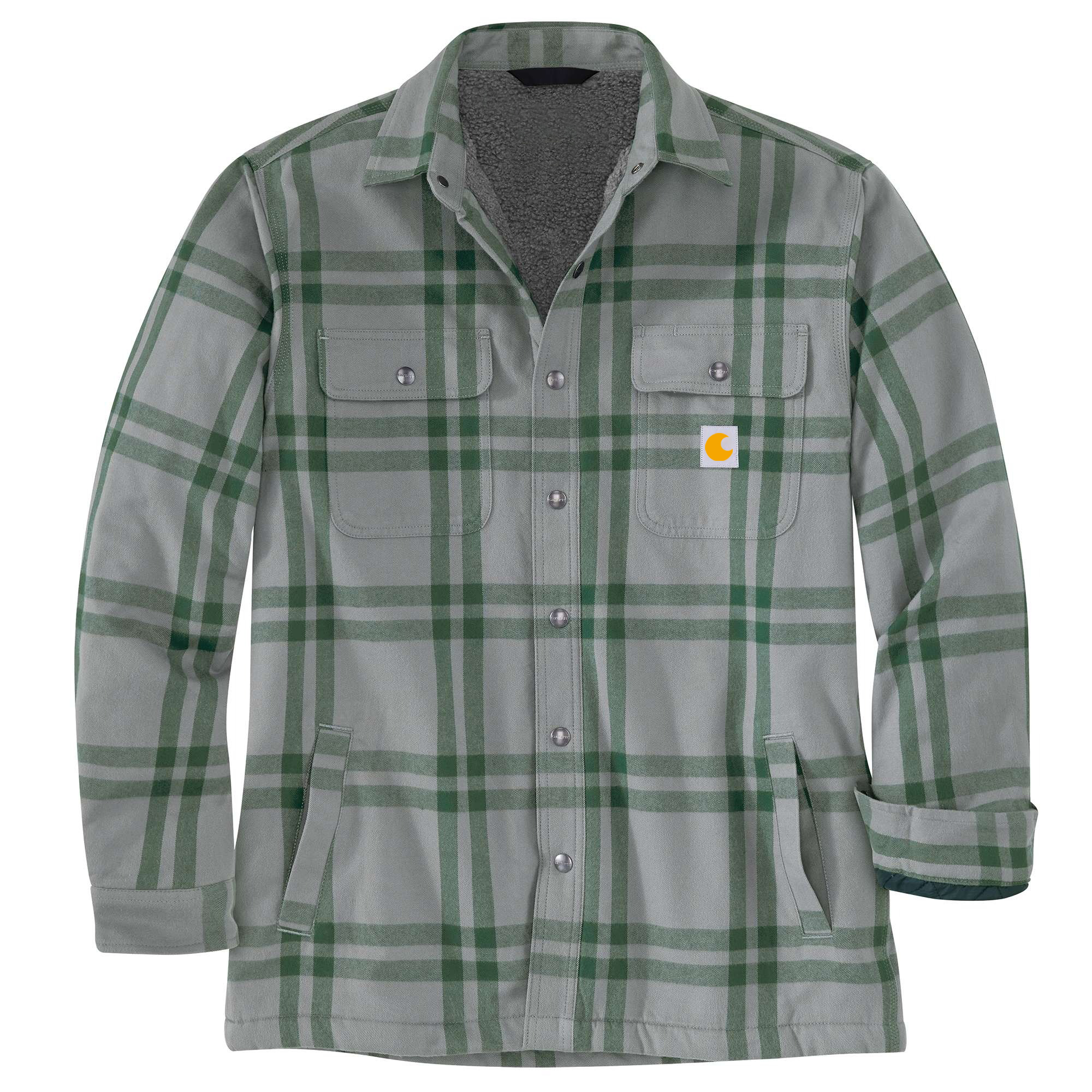 Relaxed Fit Flannel Sherpa-Lined Shirt Jac