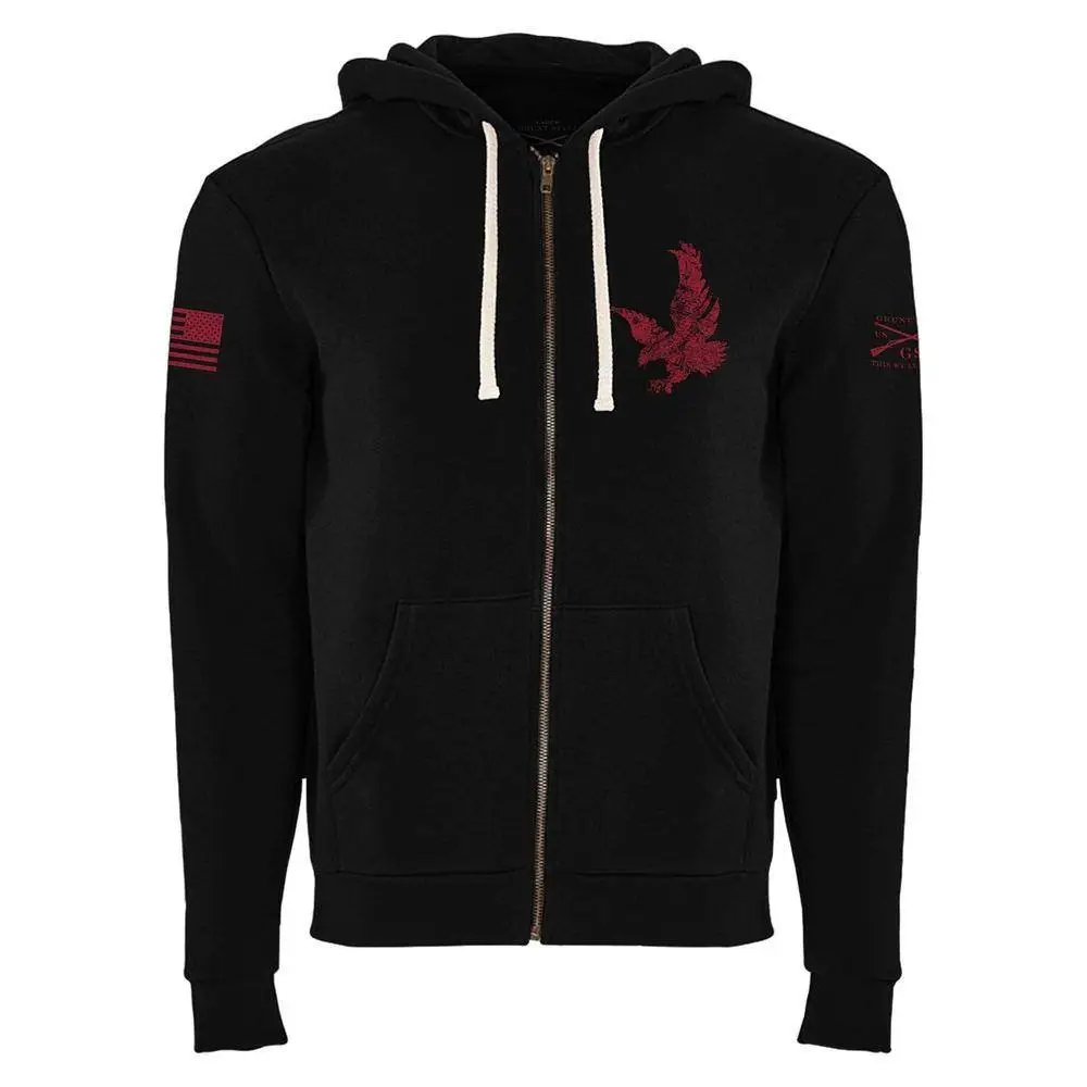 Freedom Flag Full-Zip Hoodie - Black