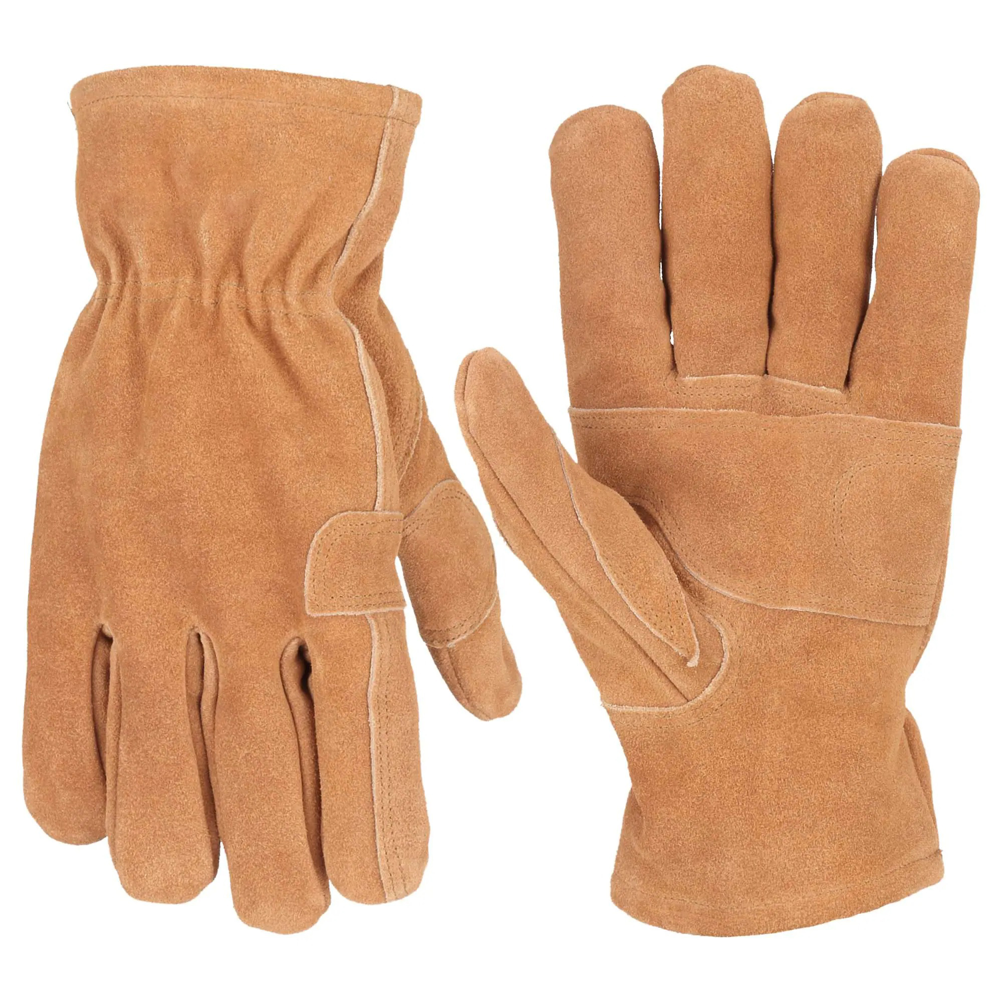 Insulated Synthetic Suede Open Cuff Glove