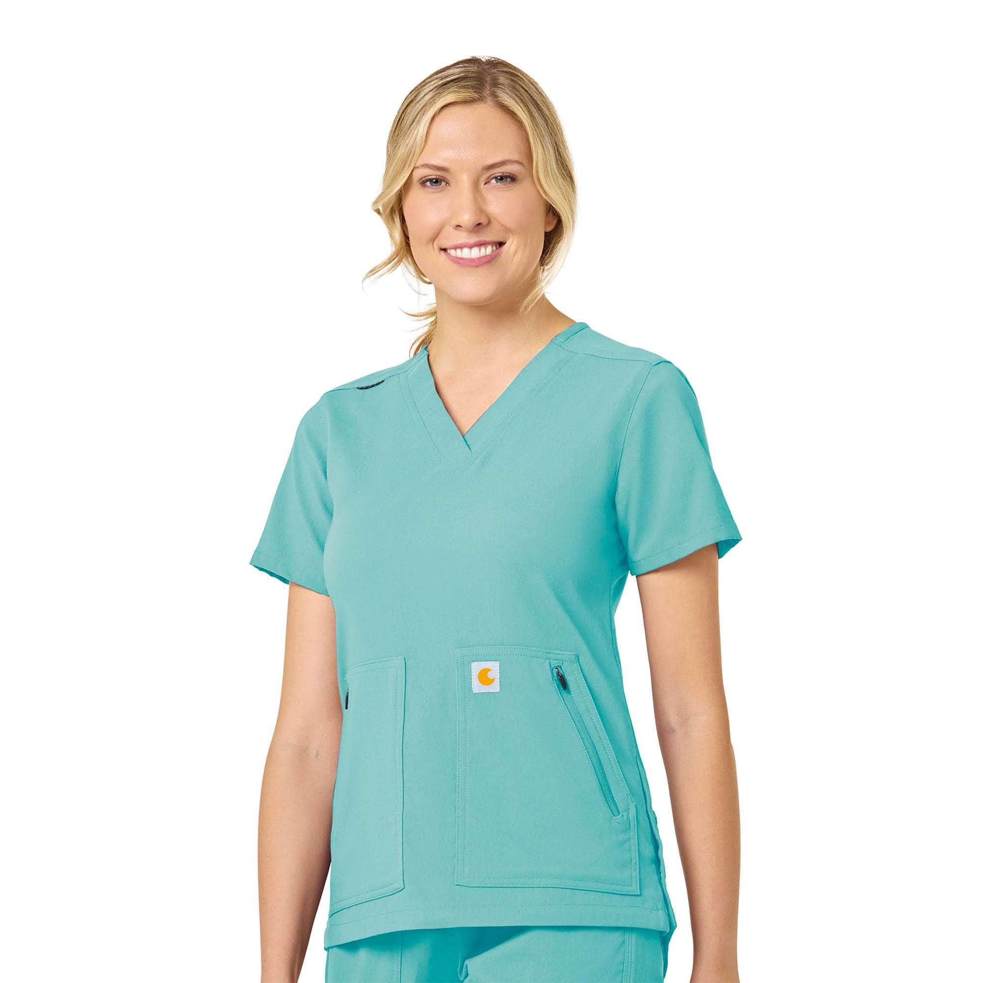 Women's Rugged Flex Peak 4-Pocket V-Neck Scrub Top