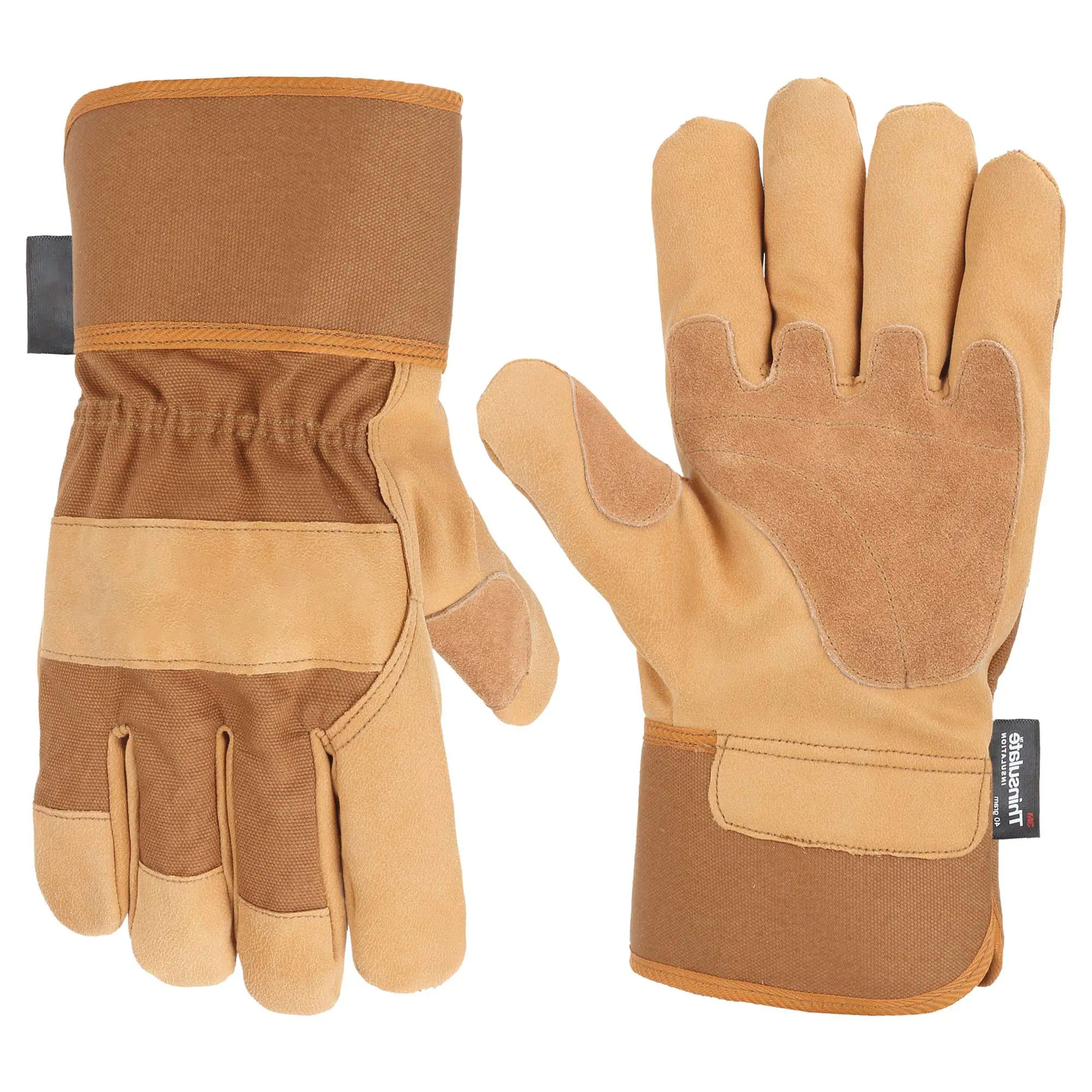 Insulated Grain Leather Safety Cuff Work Glove