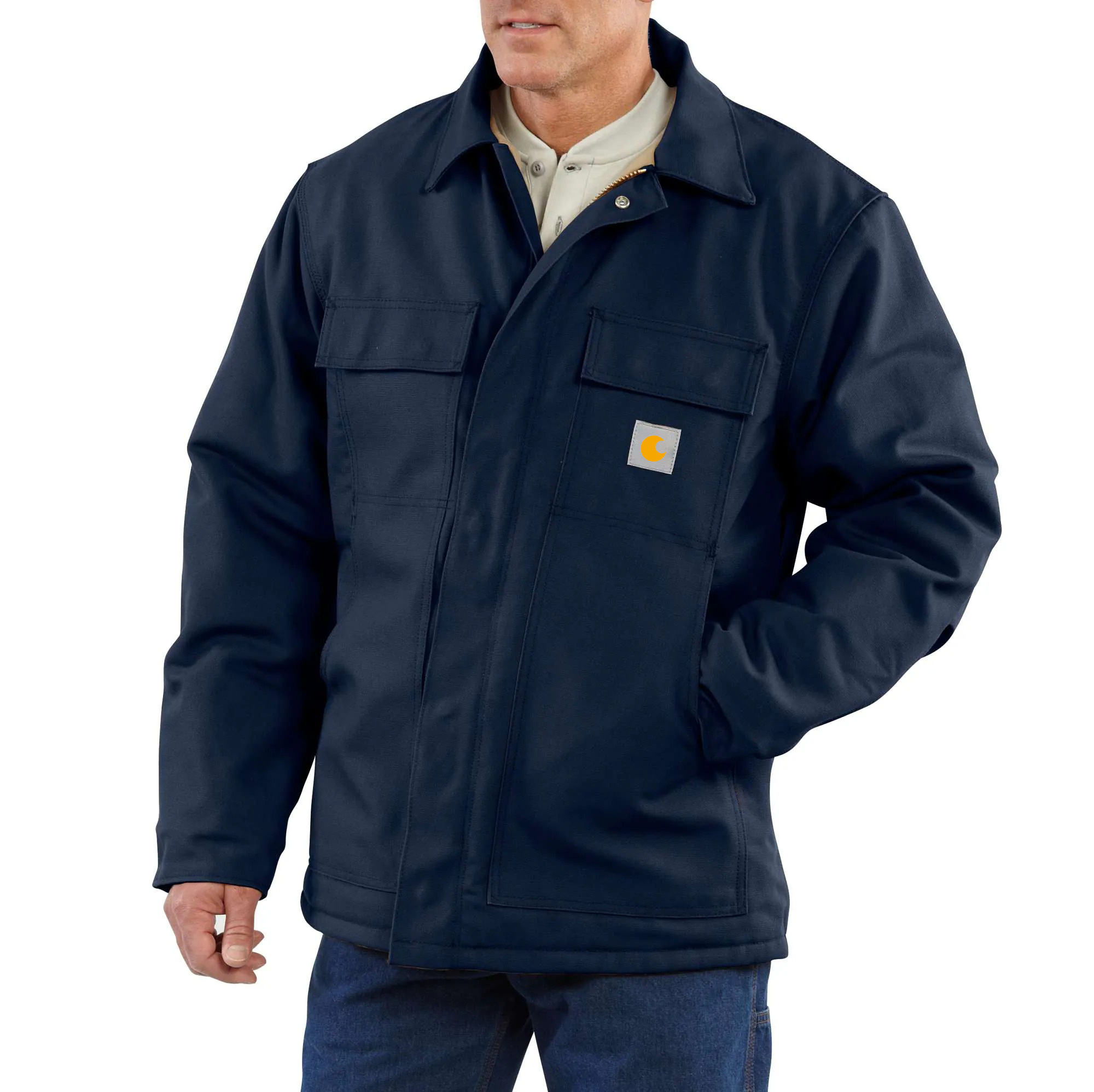 Flame-Resistant Duck Traditional Coat/Quilt-Lined - 3 Warmest Rating