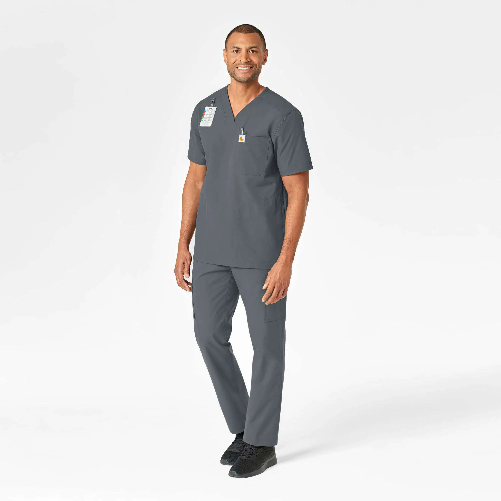 Force Essentials V-Neck Shirttail Scrub Top