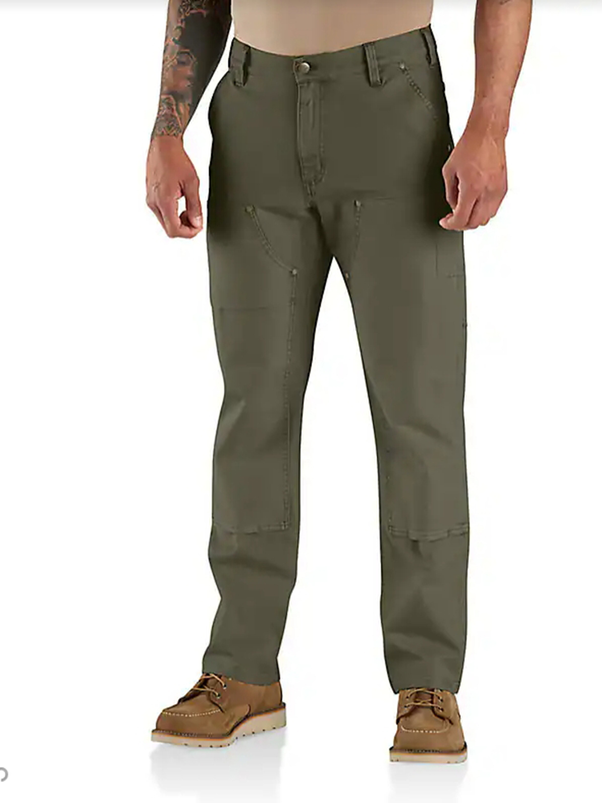 Rugged Flex Relaxed Fit Garment Dyed Duck Double-Front Utility Pant