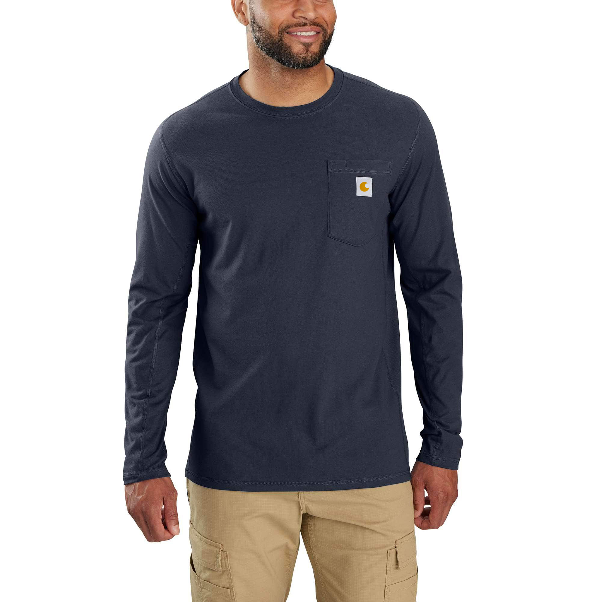 Force Relaxed Fit Long-Sleeve Pocket T-Shirt