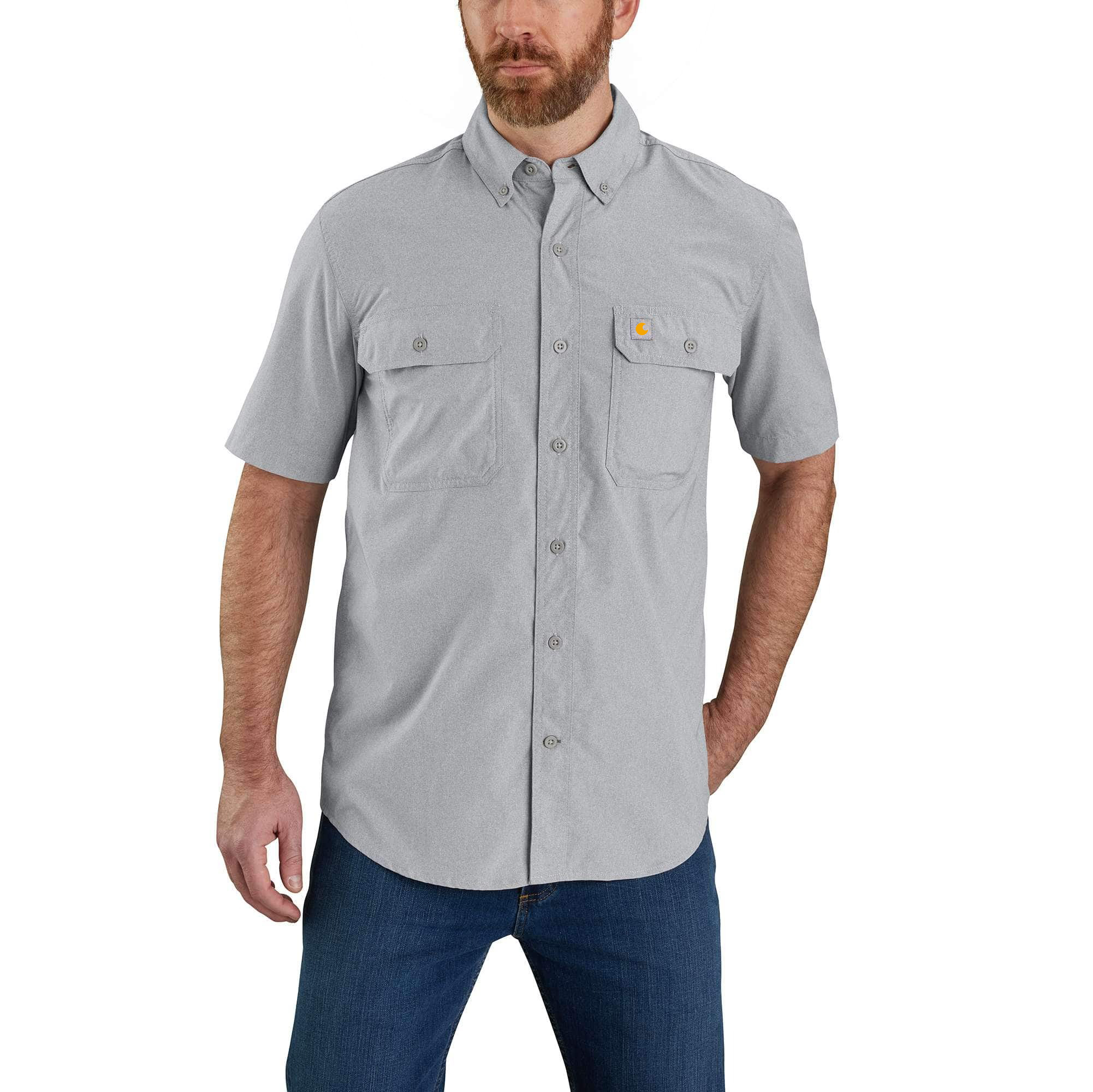 Force Relaxed Fit Lightweight Short-Sleeve Shirt