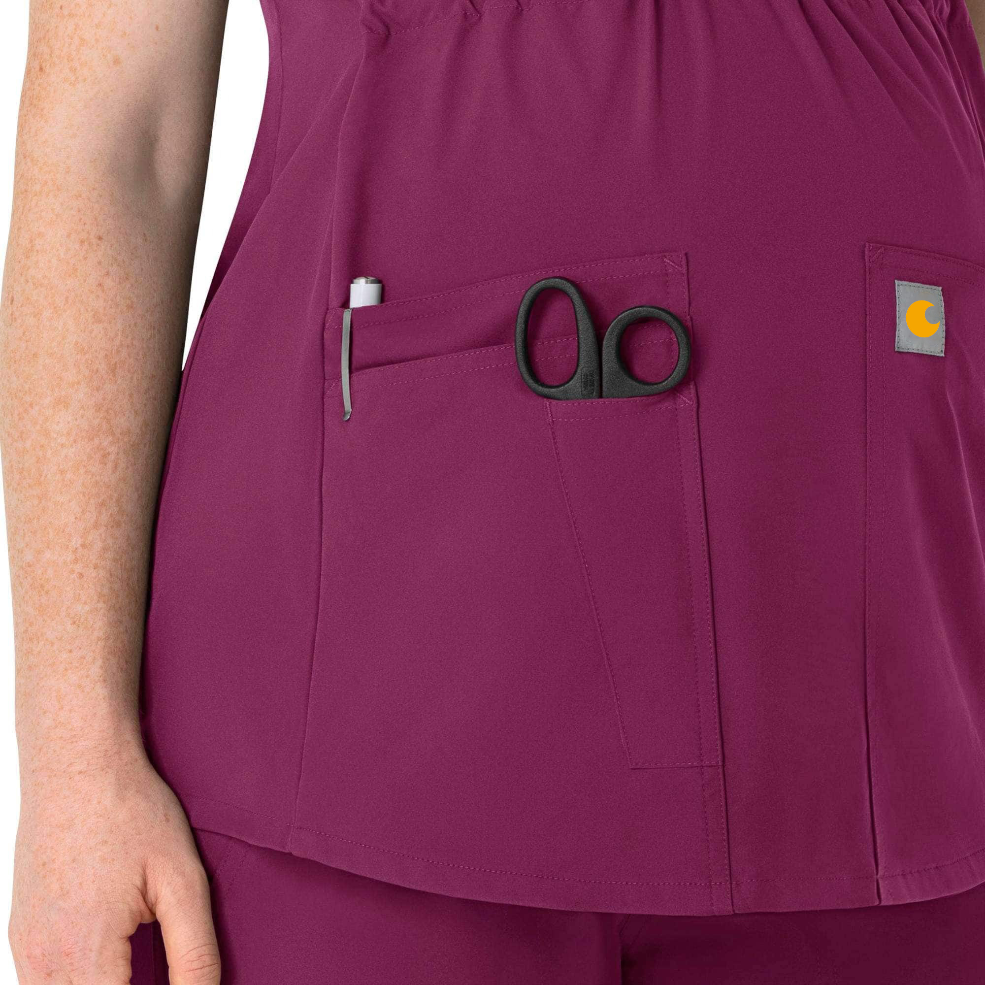 Women's Force Essentials Henley Maternity Scrub Top