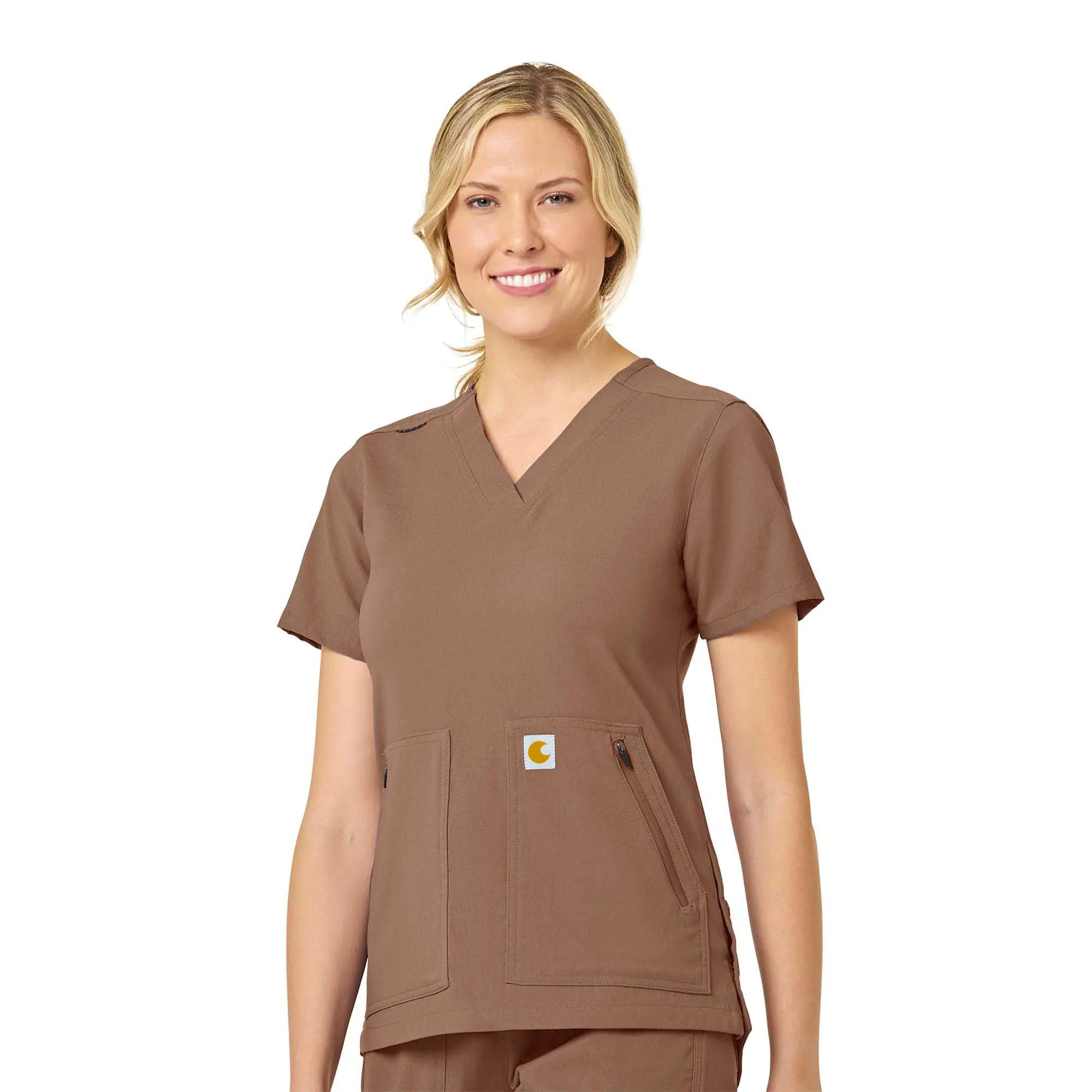 Women's Rugged Flex Peak 4-Pocket V-Neck Scrub Top