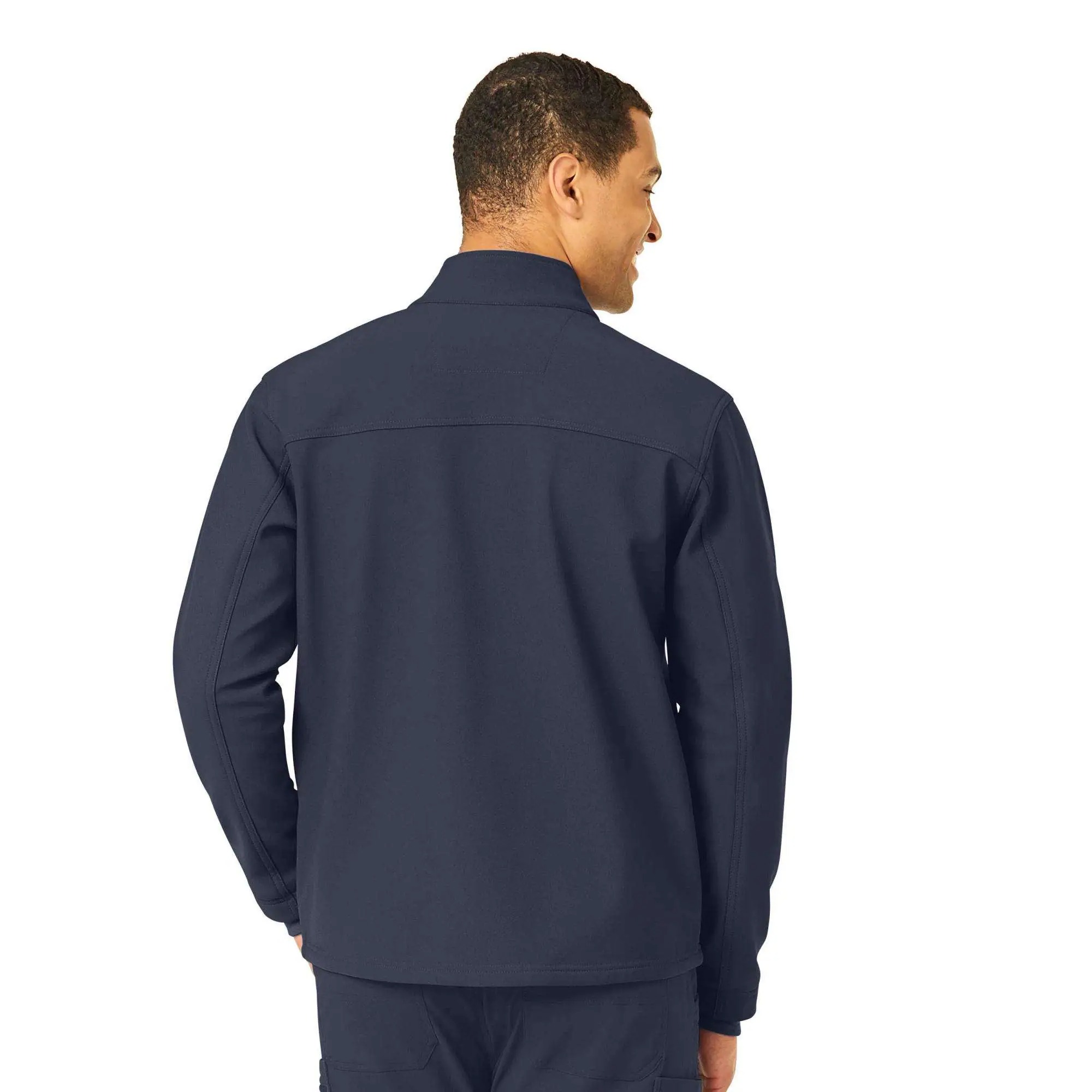 Rugged Flex Peak Bonded Fleece Scrub Jacket