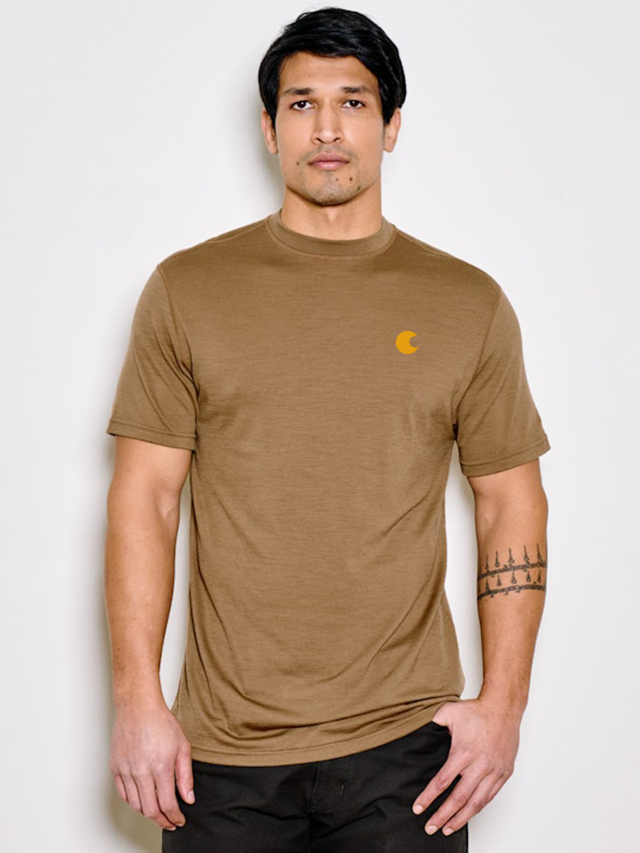WOOL SHORT SLEEVE CREWNECK