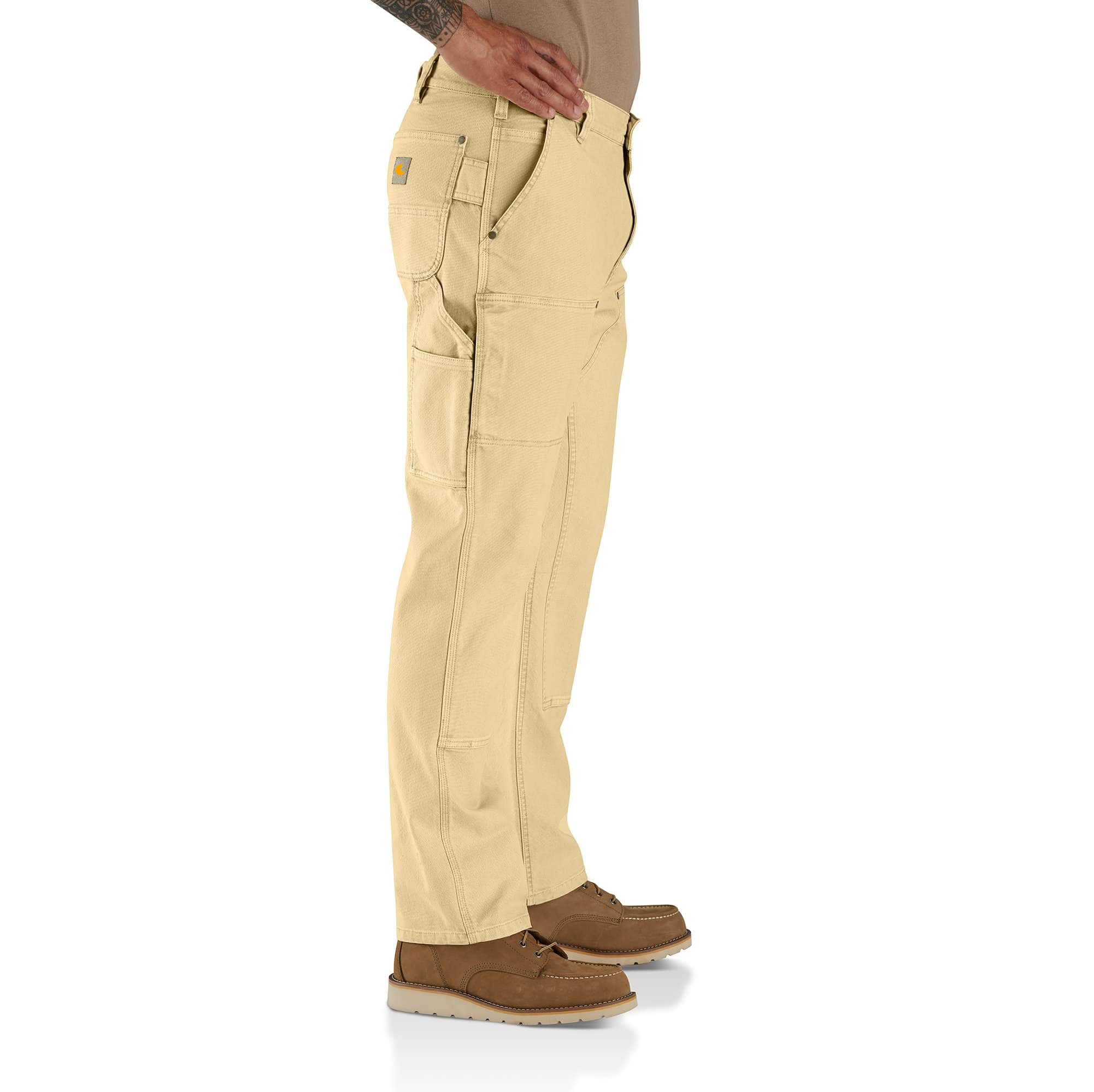 Rugged Flex Relaxed Fit Garment Dyed Duck Double-Front Utility Pant