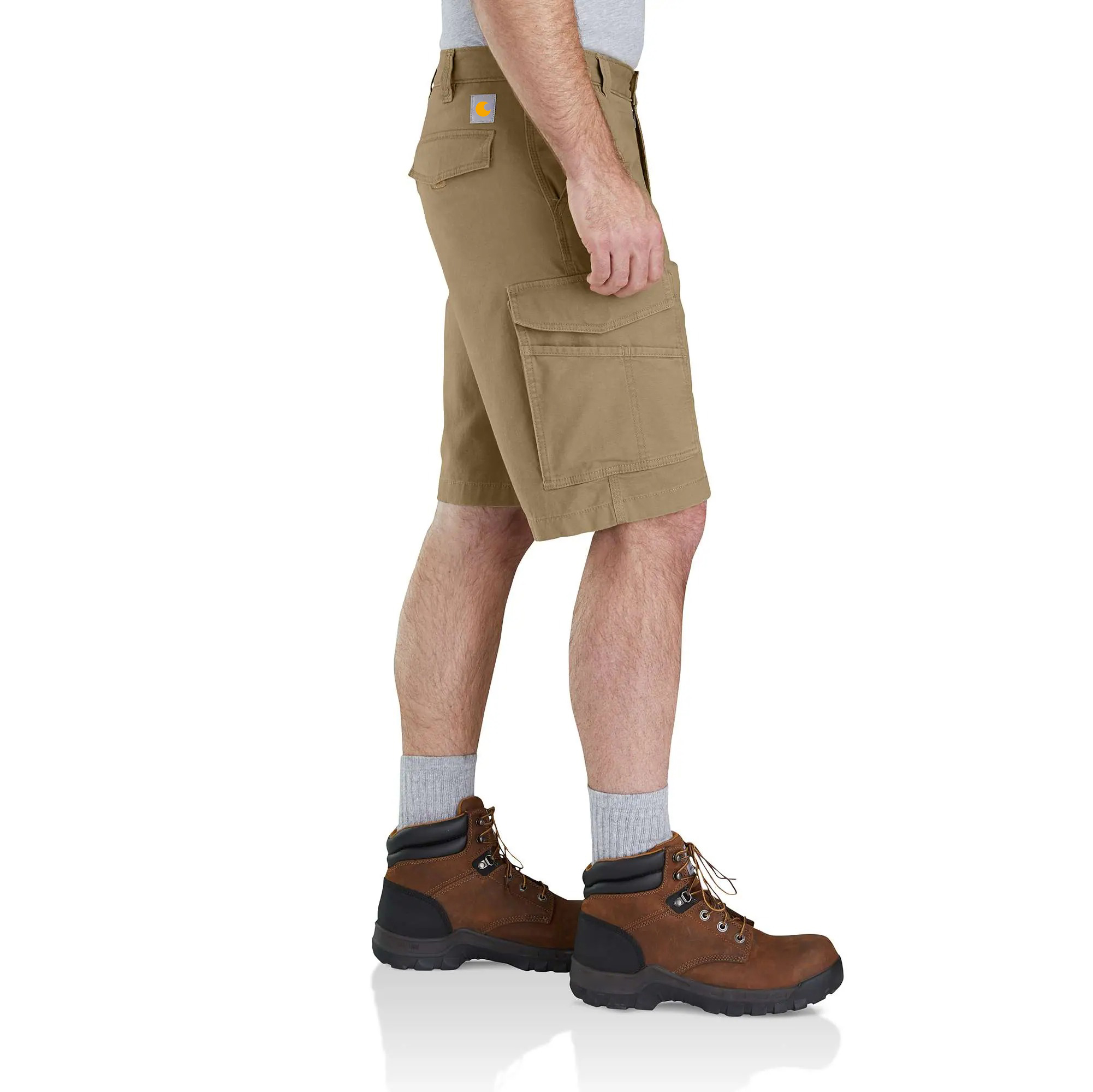 Rugged Flex Relaxed Fit Canvas Cargo Work Short