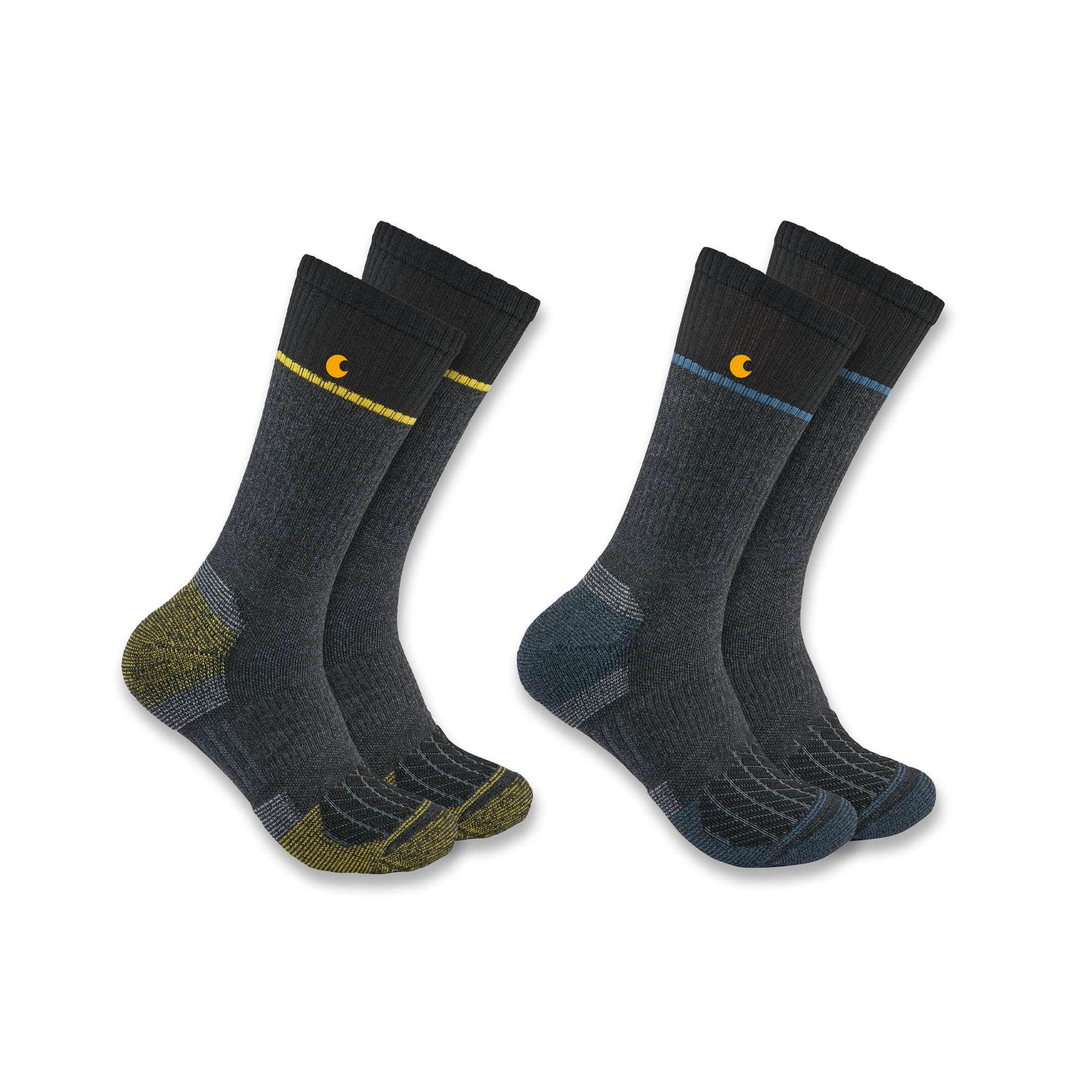 Force Midweight Steel Toe Crew Sock 2-Pack