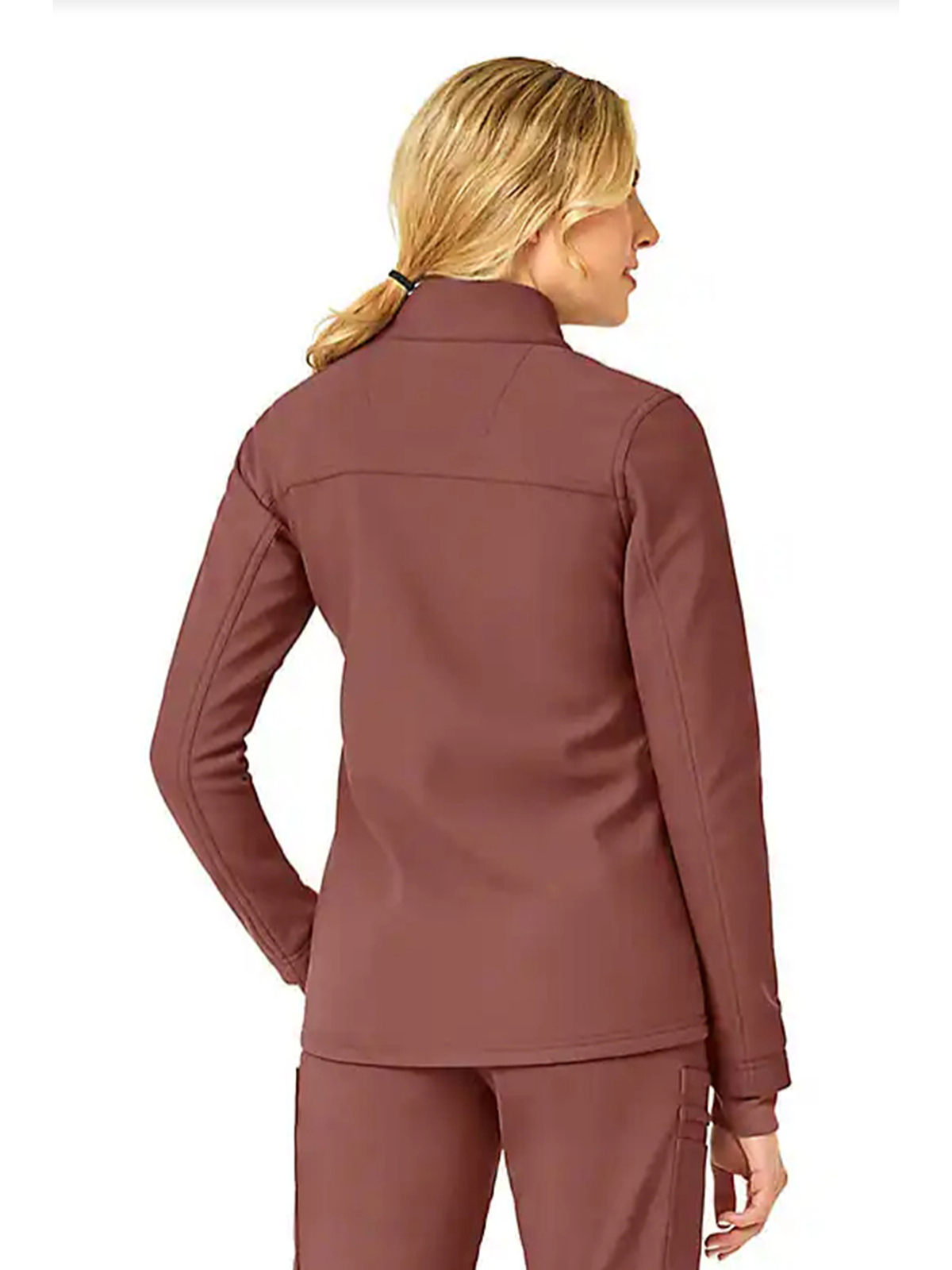 Women's Rugged Flex Peak Bonded Fleece Scrub Jacket