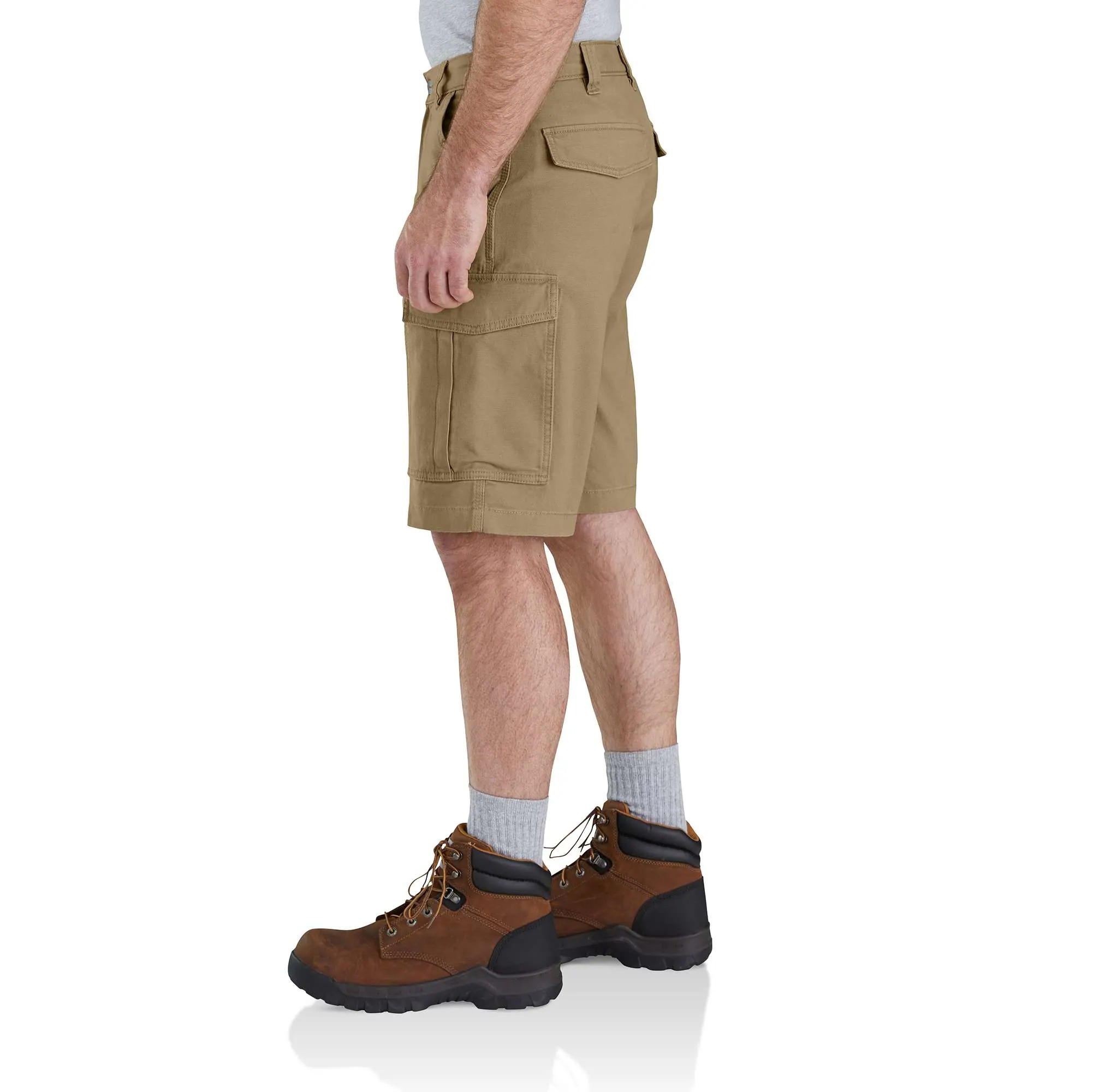 Rugged Flex Relaxed Fit Canvas Cargo Work Short