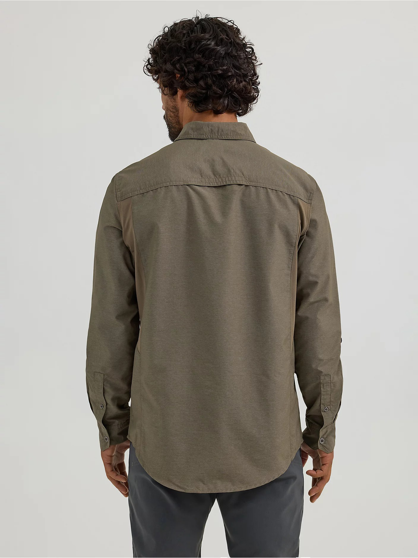 Men's Mix Material Shirt