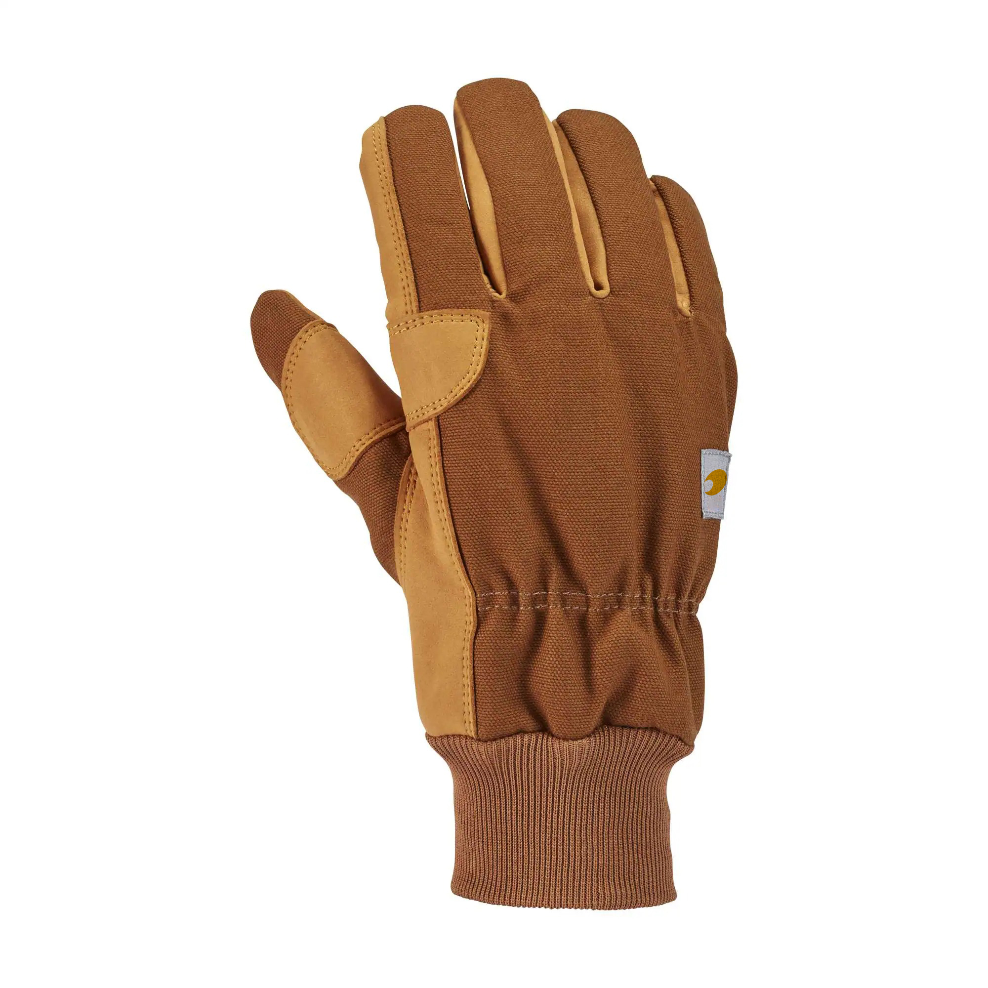 Women's Insulated Duck Synthetic Leather Knit Cuff Glove