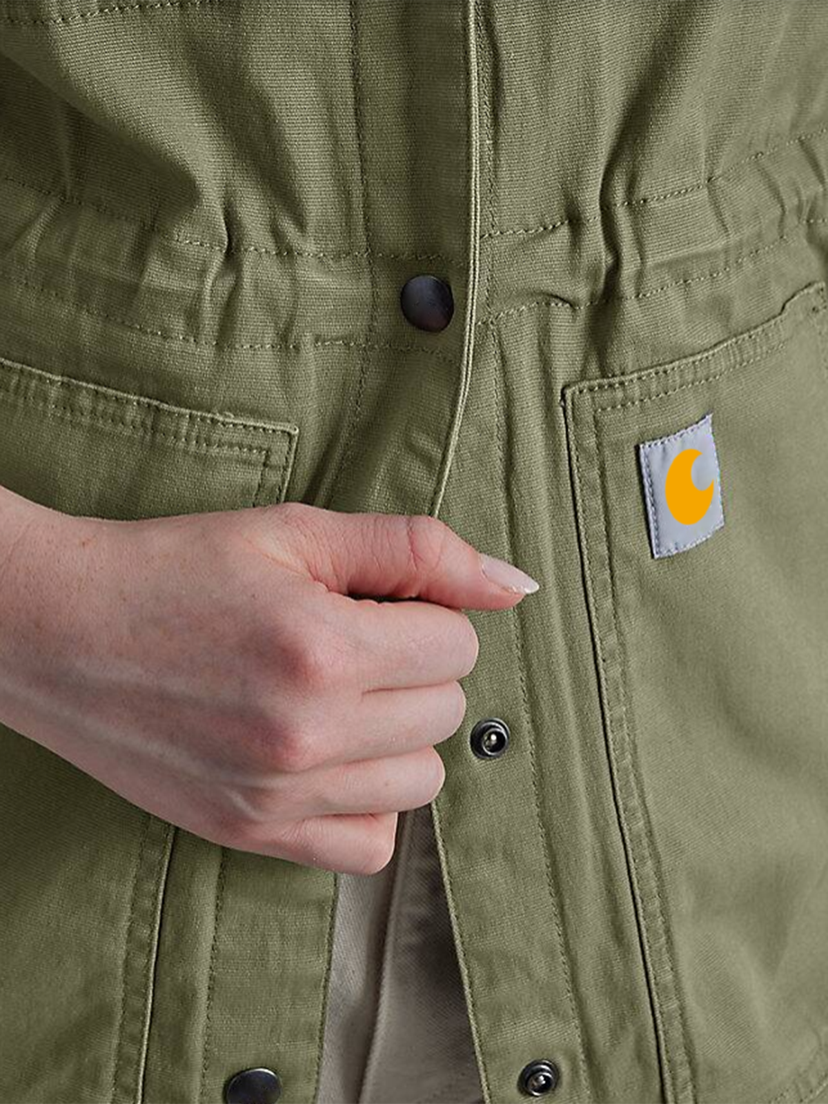 Women's Relaxed Fit Canvas Coat - 1 Warm Rating