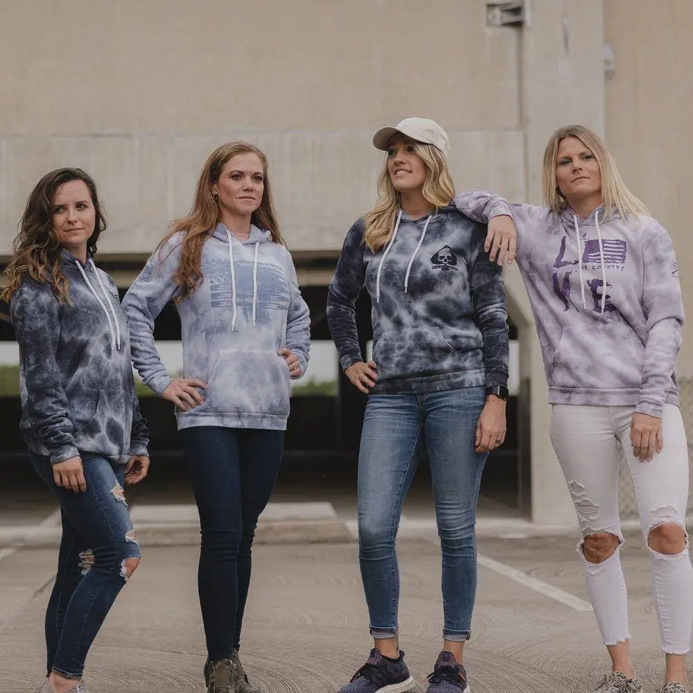 Women's Love of Country Hoodie - Purple Haze Wash