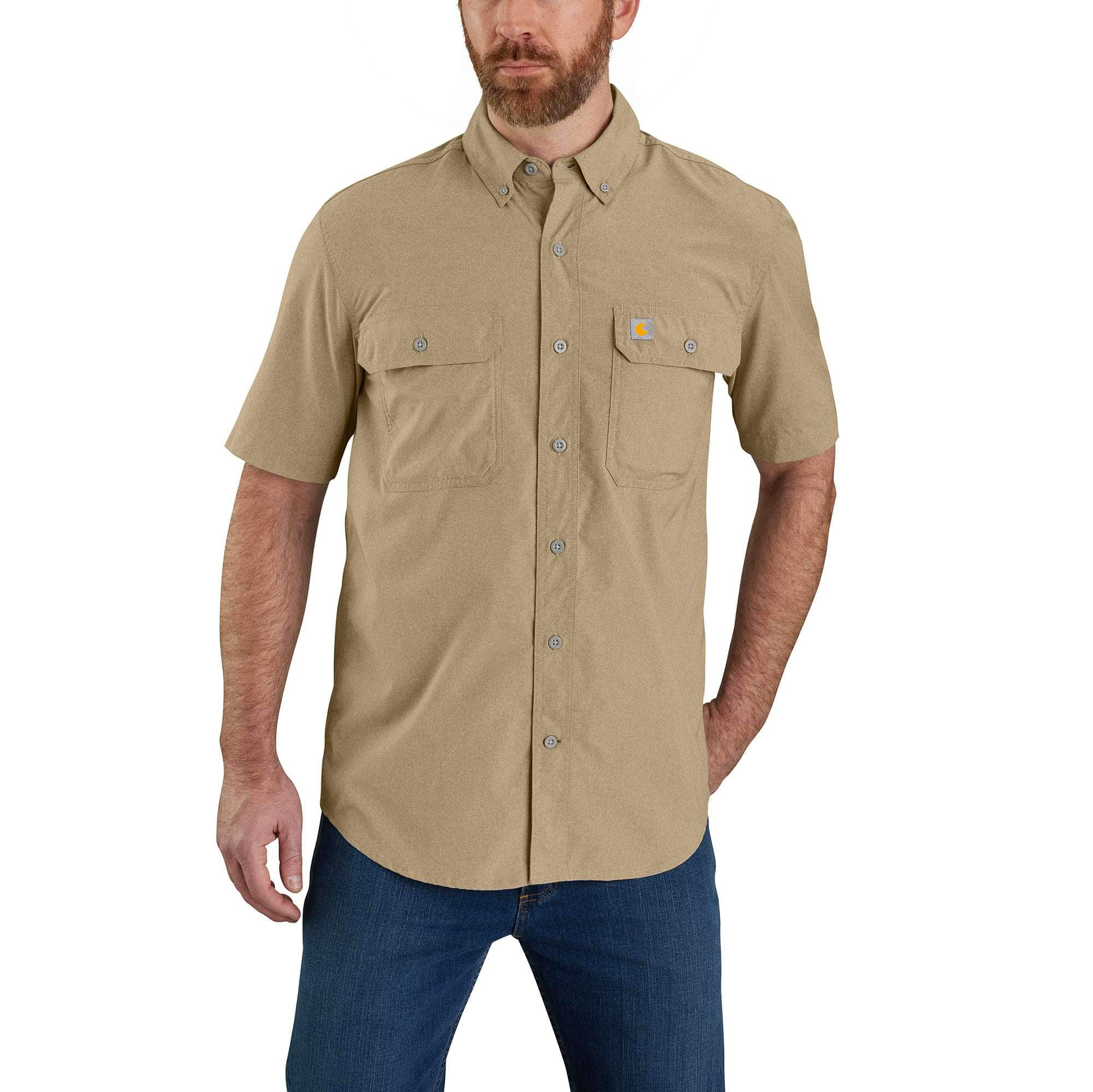 Force Relaxed Fit Lightweight Short-Sleeve Shirt