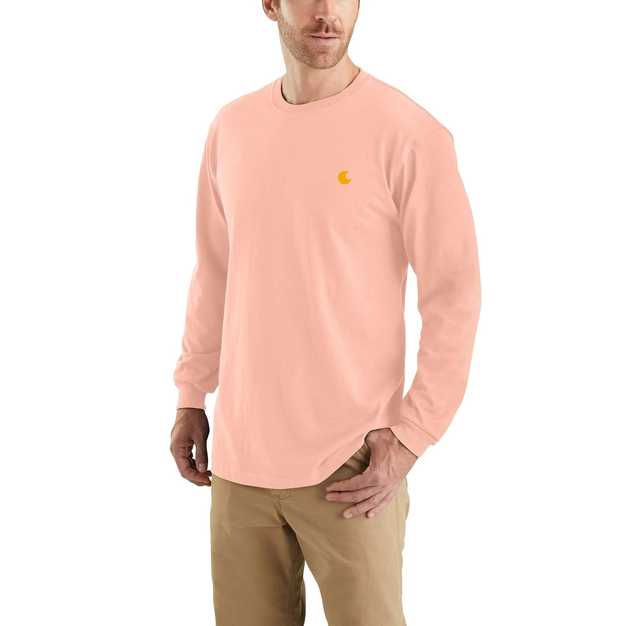 Loose Fit Heavyweight Long-Sleeve Logo Sleeve Graphic T-Shirt