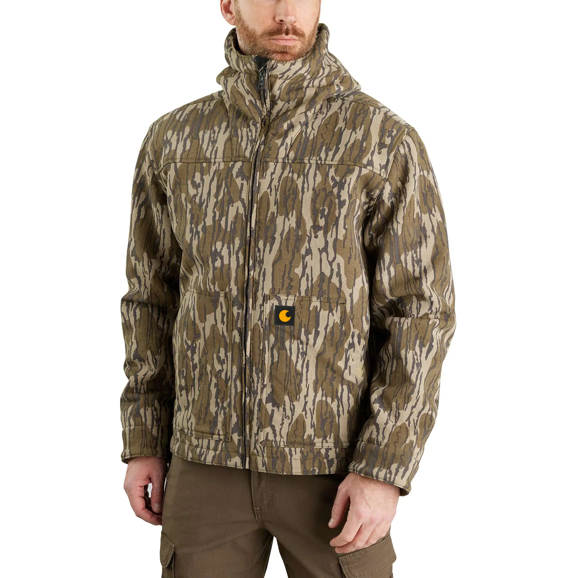 Super Dux Relaxed Fit Sherpa-Lined Camo Active Jacket - 2 Warmer Rating