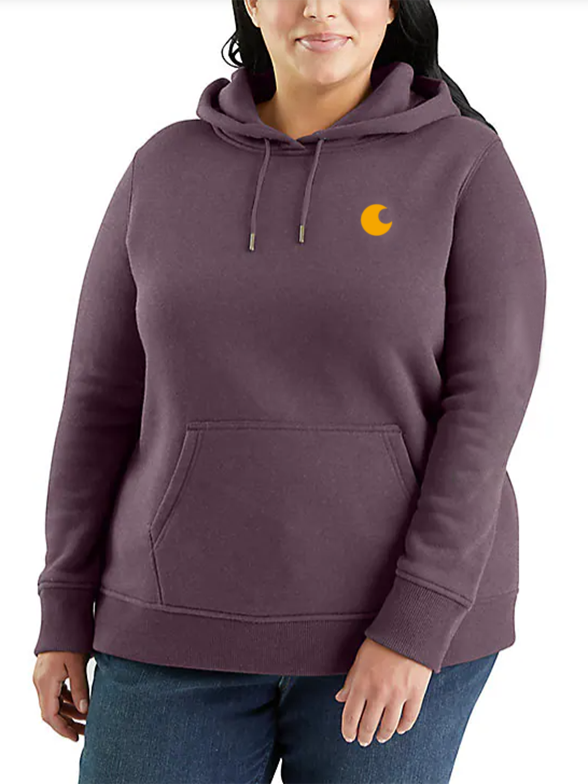 Women's Relaxed Fit Midweight Logo Sleeve Graphic Hoodie