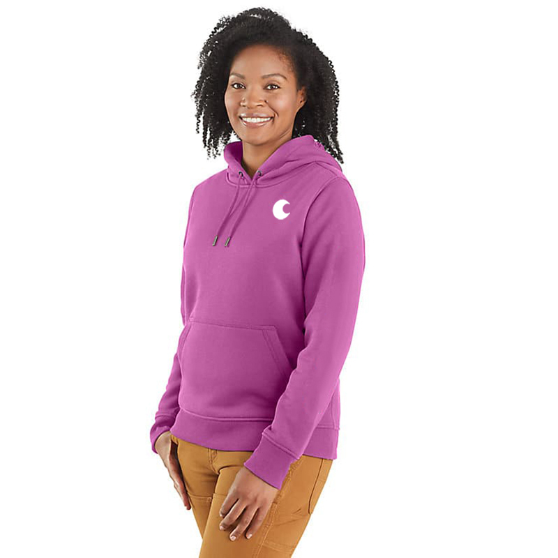 Women's Relaxed Fit Midweight Logo Sleeve Graphic Hoodie