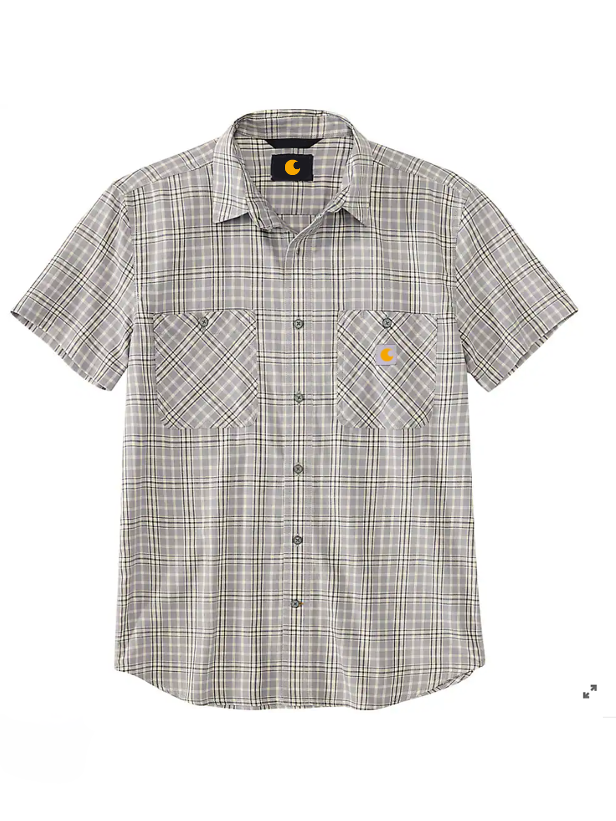 Rugged Flex Relaxed Fit Lightweight Short-Sleeve Plaid Shirt