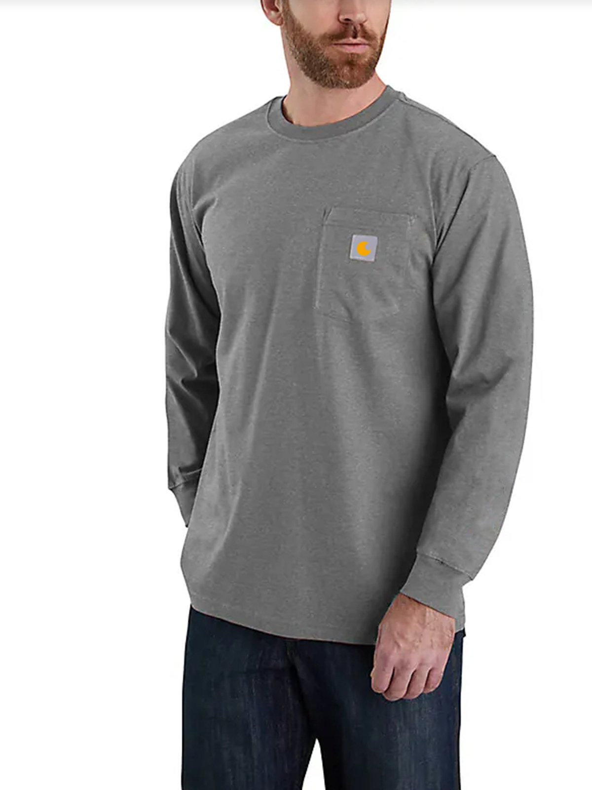 Flame Resistant Carhartt Force Loose Fit Midweight Long-Sleeve Logo Graphic T-Shirt
