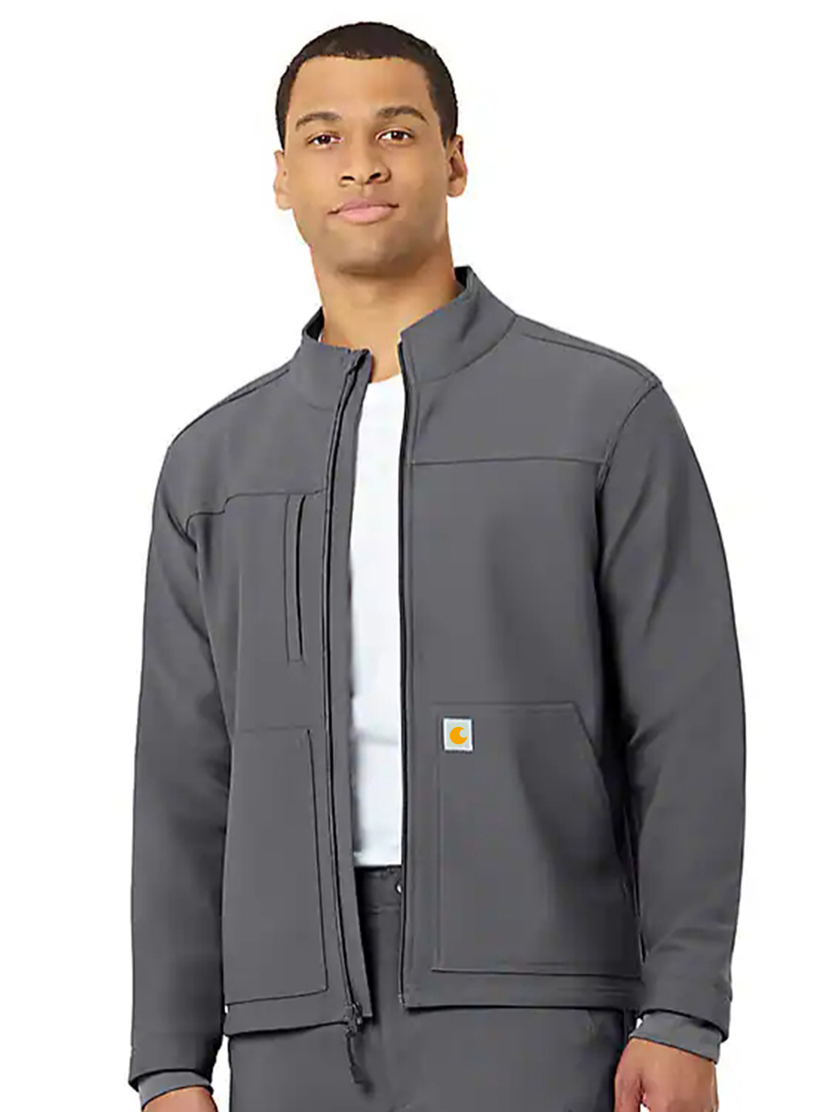 Rugged Flex Peak Bonded Fleece Scrub Jacket