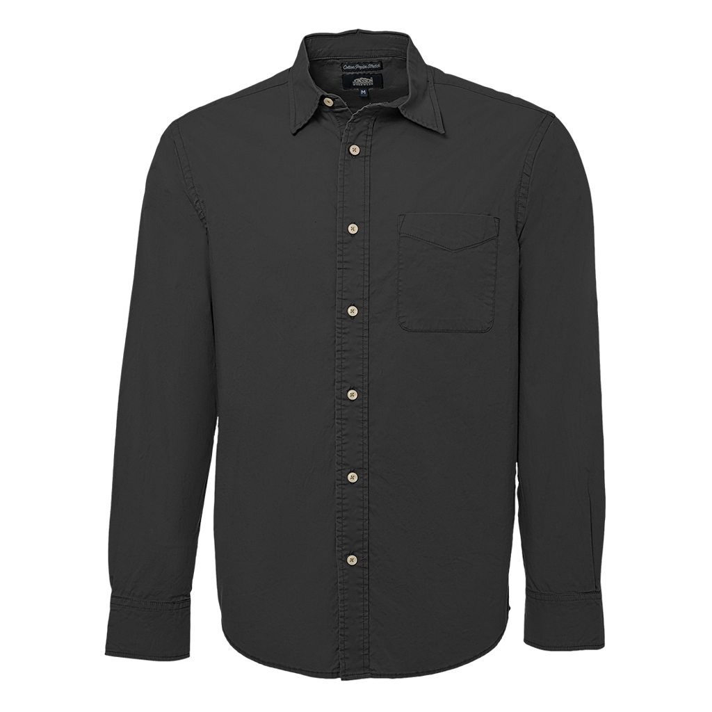 Cotton Poplin Stretch Long Sleeve Shirt