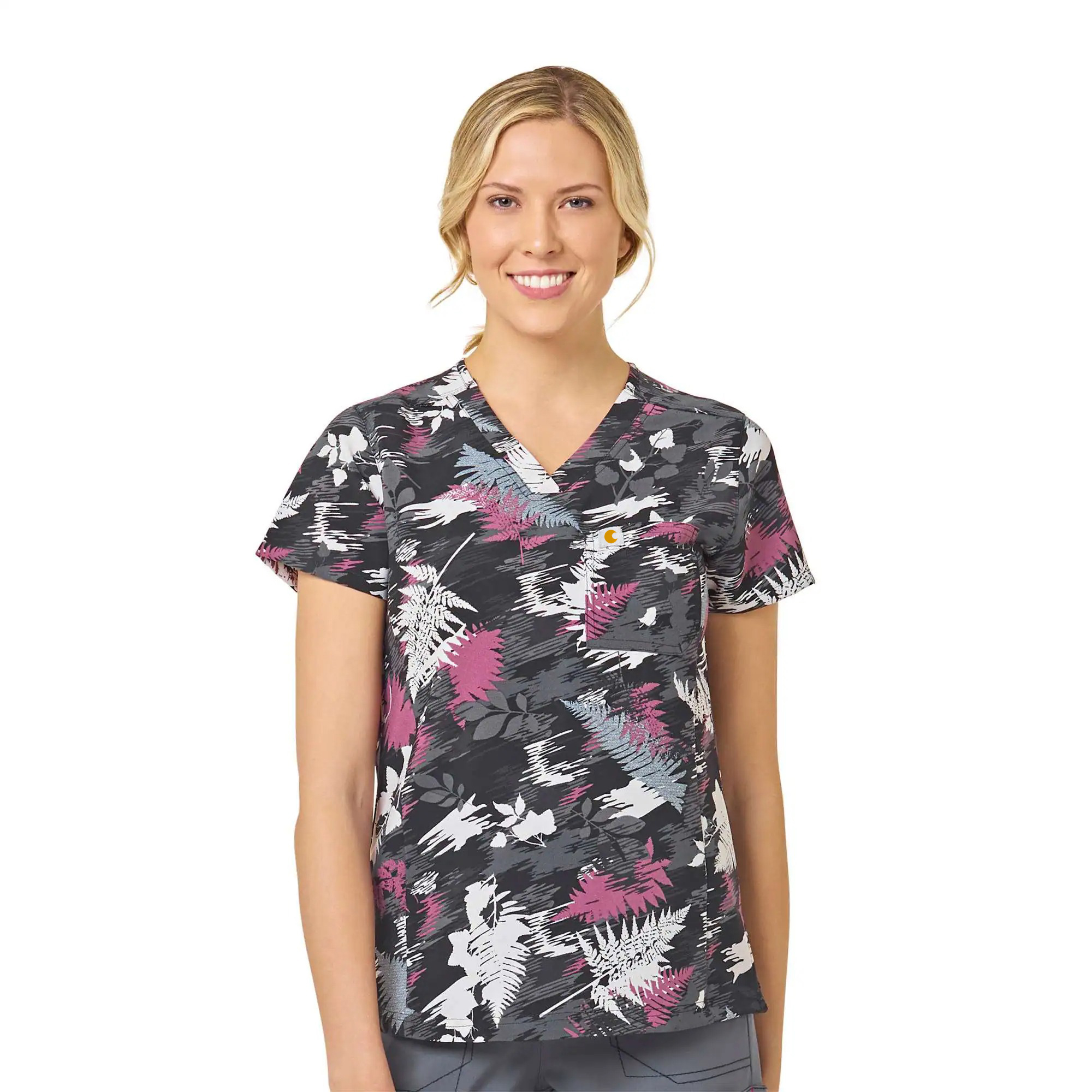 Women's Force Tuck-In Scrub Print Top