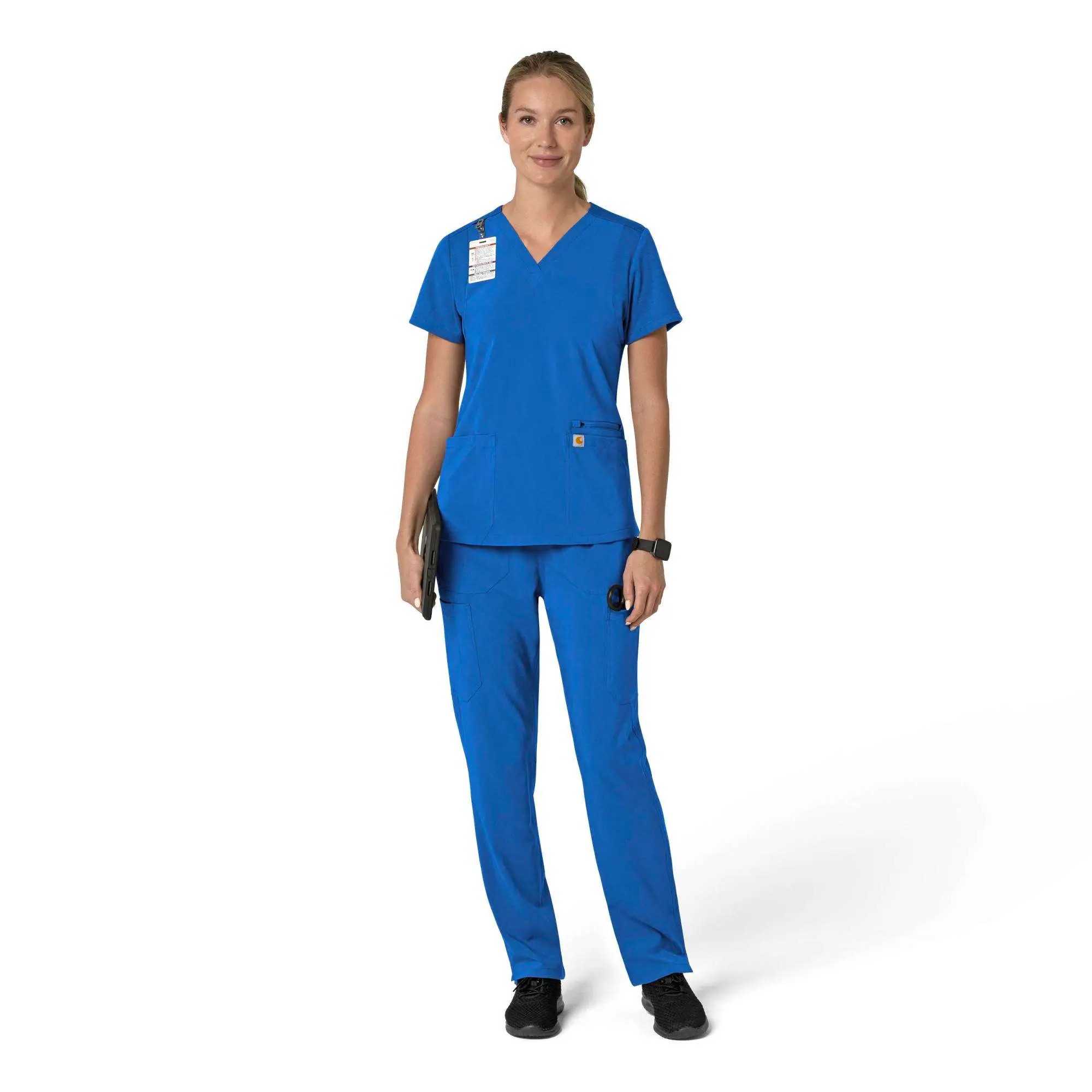 Women's Force Cross-Flex Flex Panel V-Neck Scrub Top