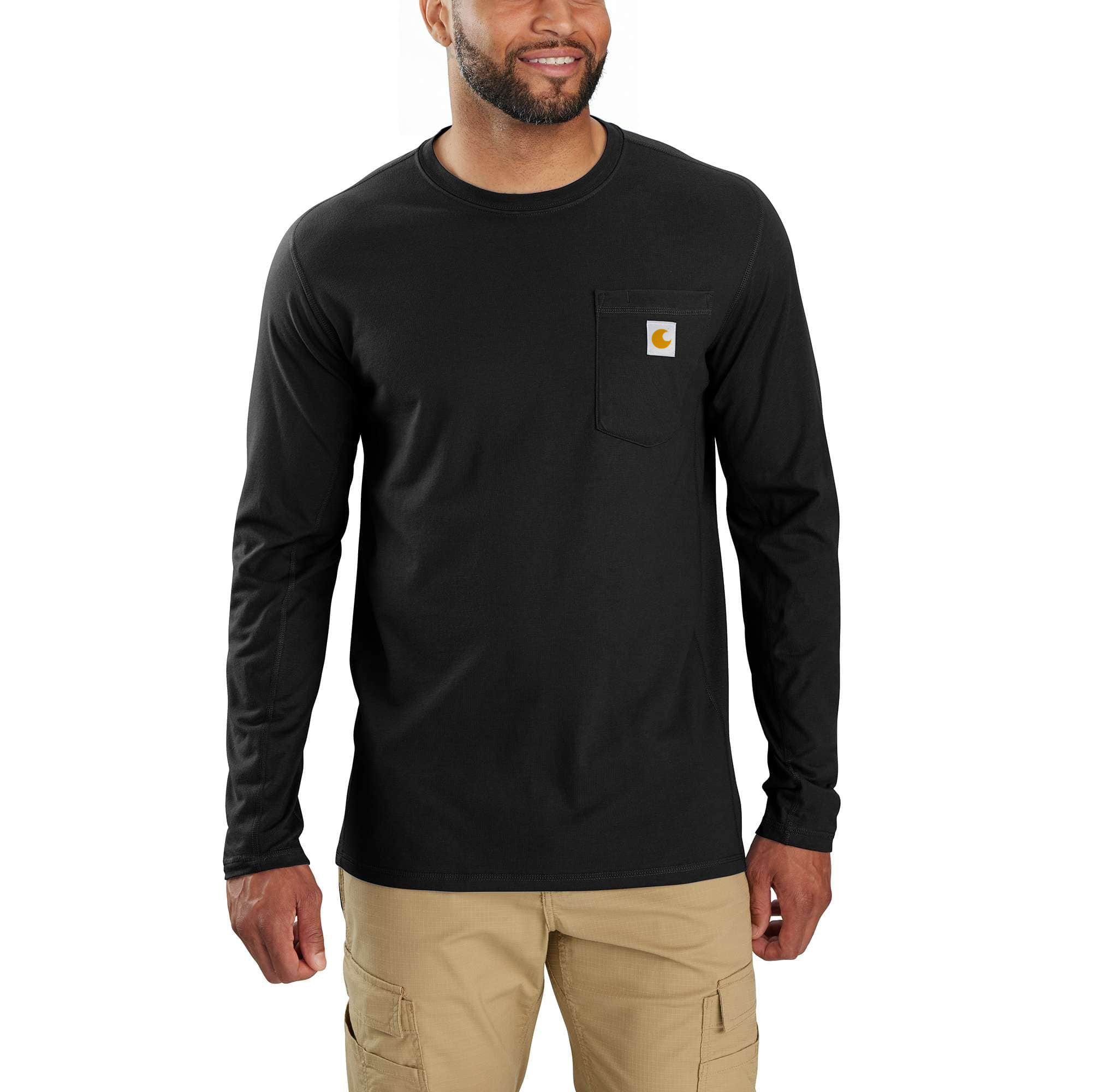 Force Relaxed Fit Long-Sleeve Pocket T-Shirt