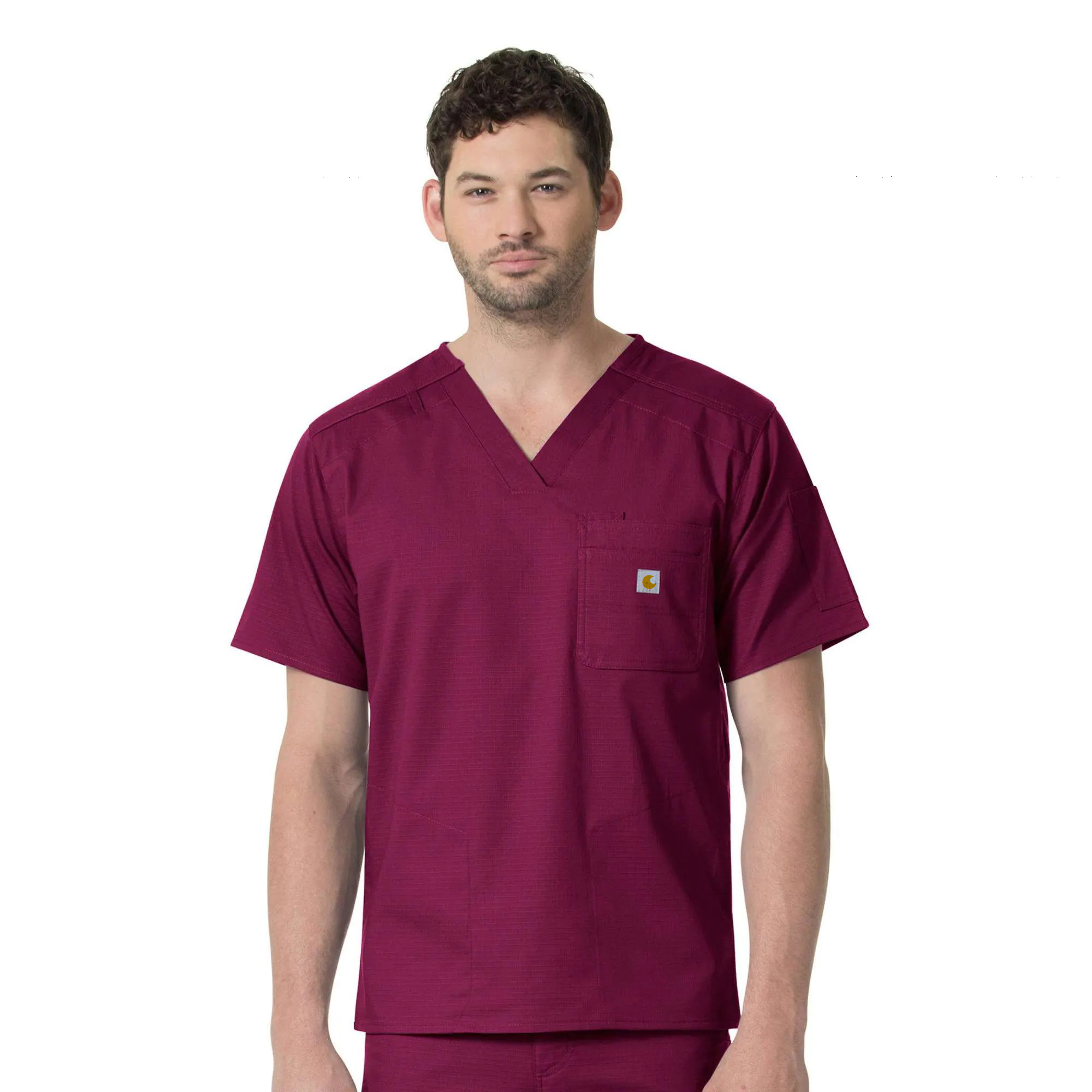 Rugged Flex Ripstop Chest Pocket Scrub Top