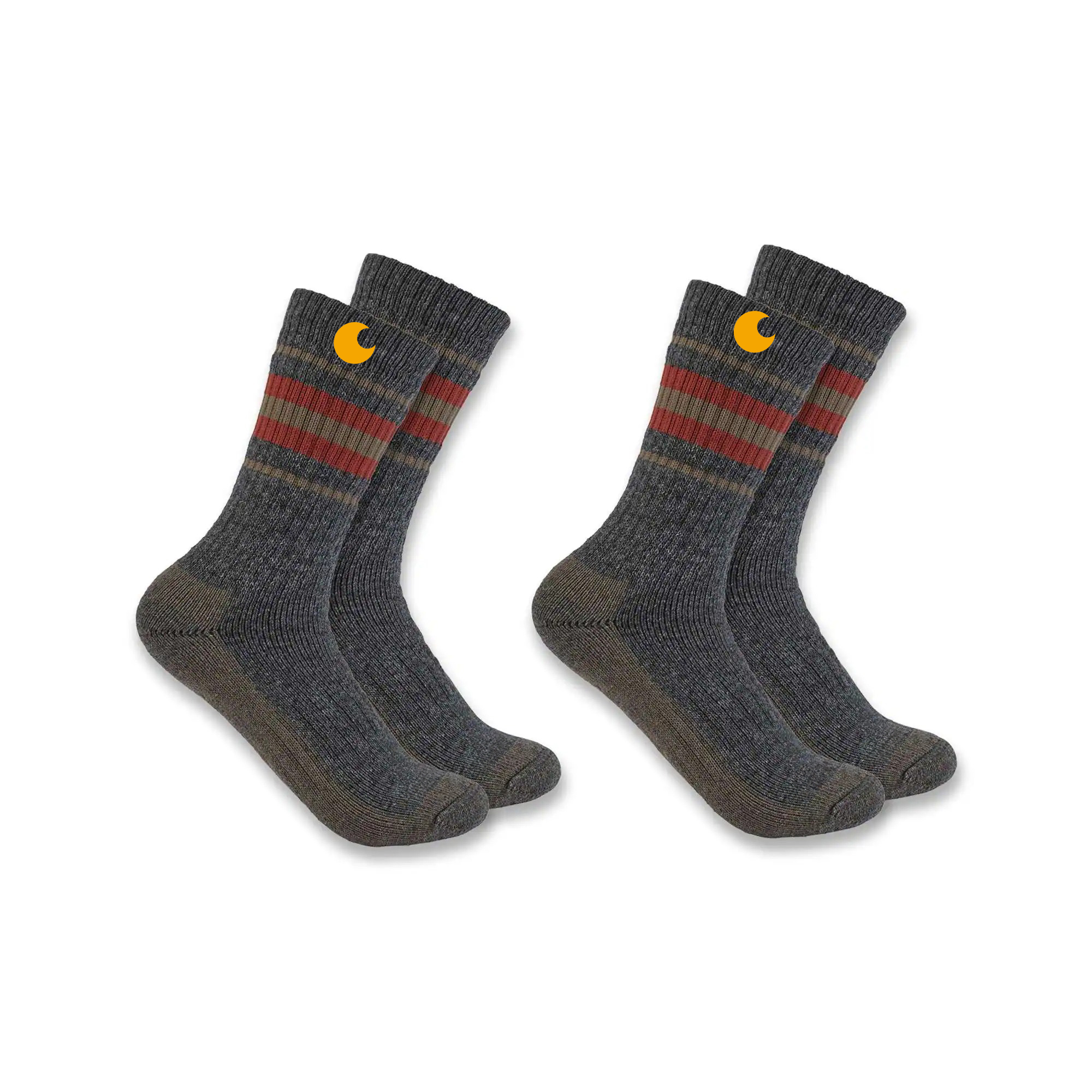 Women's Heavyweight Synthetic-Wool Blend Crew Sock 2-Pack