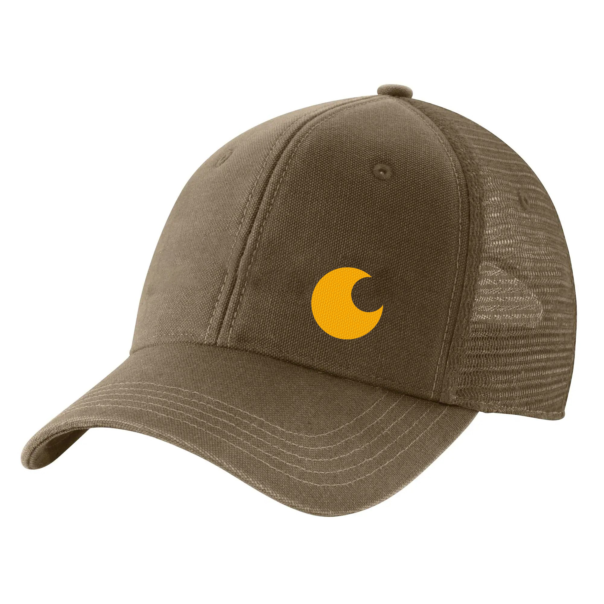 Canvas Mesh-Back Logo Graphic Cap