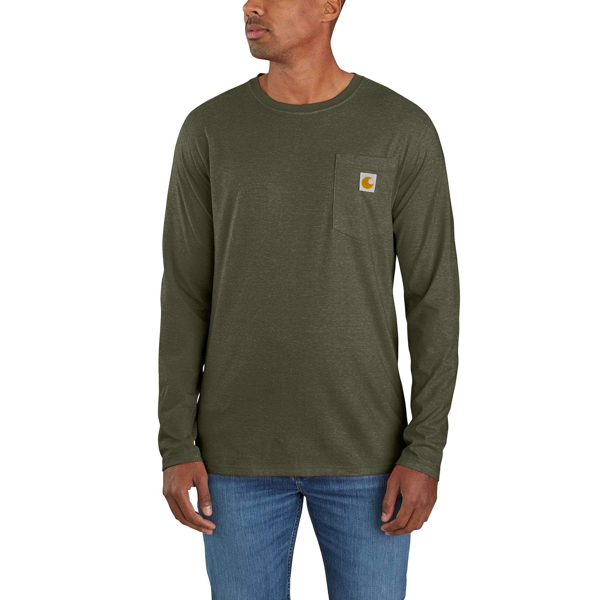 Force Relaxed Fit Long-Sleeve Pocket T-Shirt