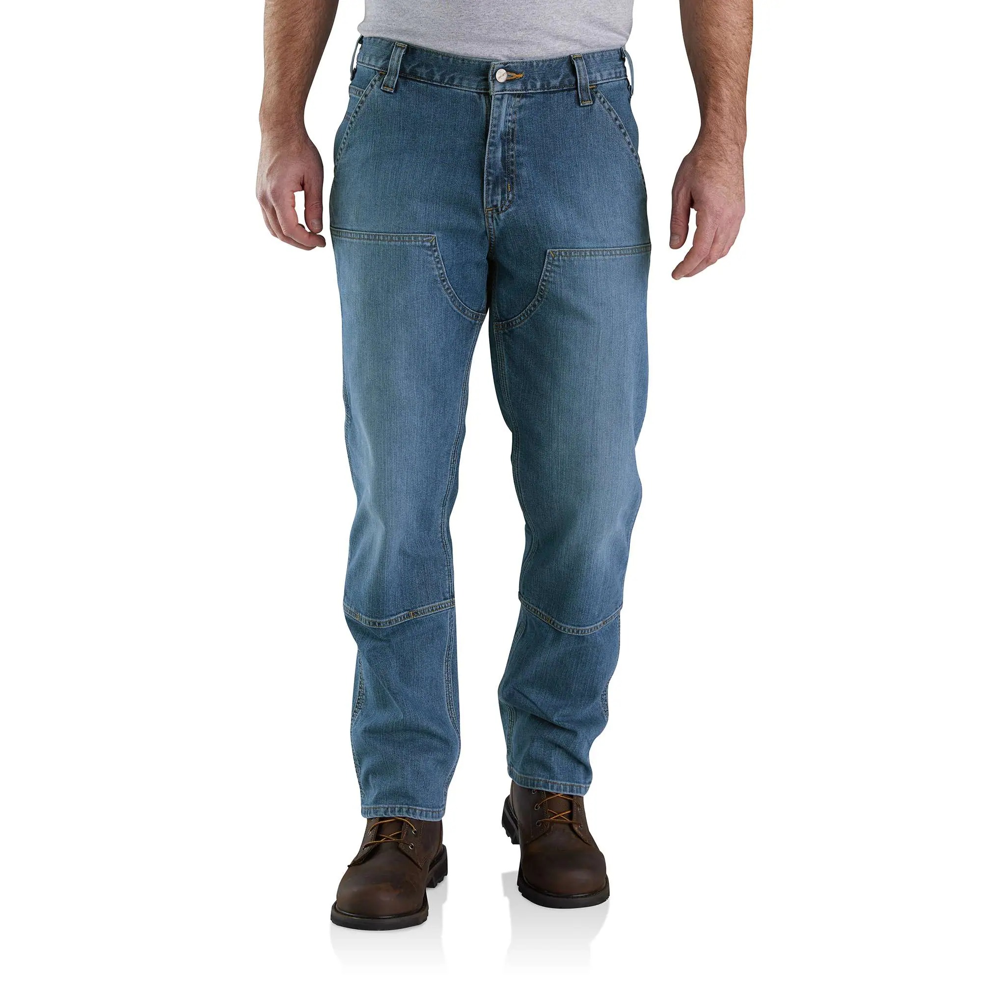Rugged Flex Relaxed Fit Double-Front Utility Jean