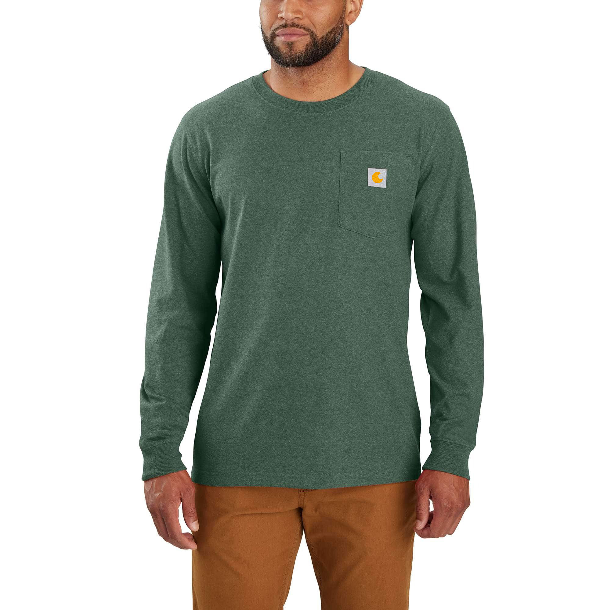 Relaxed Fit Heavyweight Long-Sleeve Pocket Snow Graphic T-Shirt