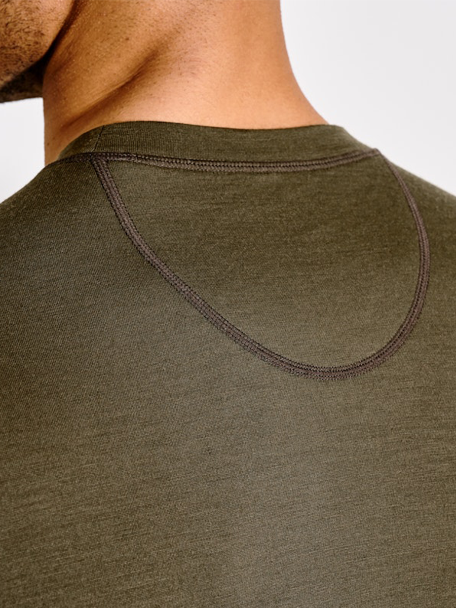 WOOL SHORT SLEEVE CREWNECK