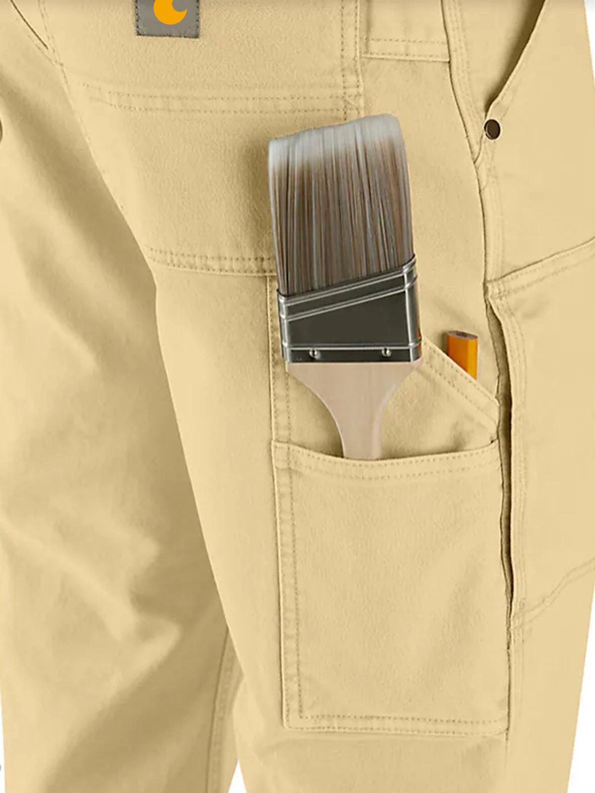 Rugged Flex Relaxed Fit Garment Dyed Duck Double-Front Utility Pant