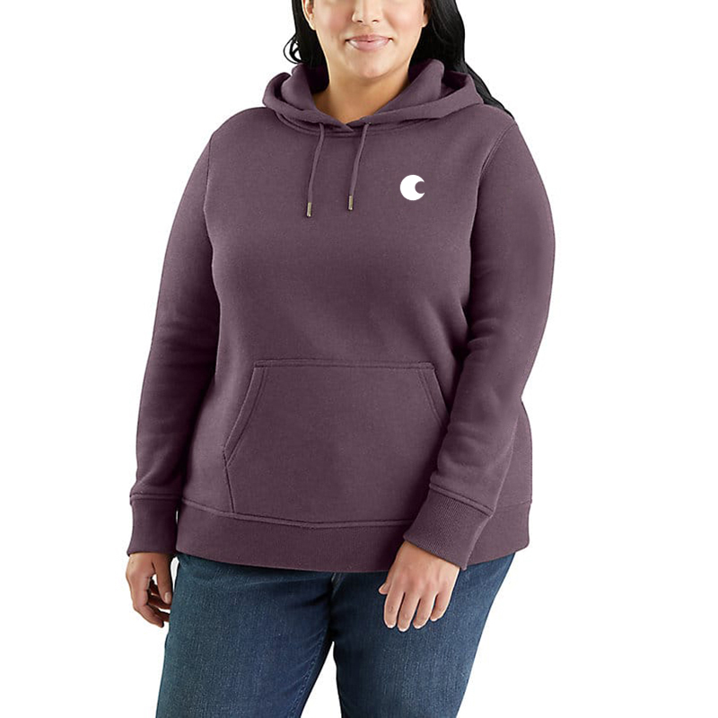 Women's Relaxed Fit Midweight Logo Sleeve Graphic Hoodie
