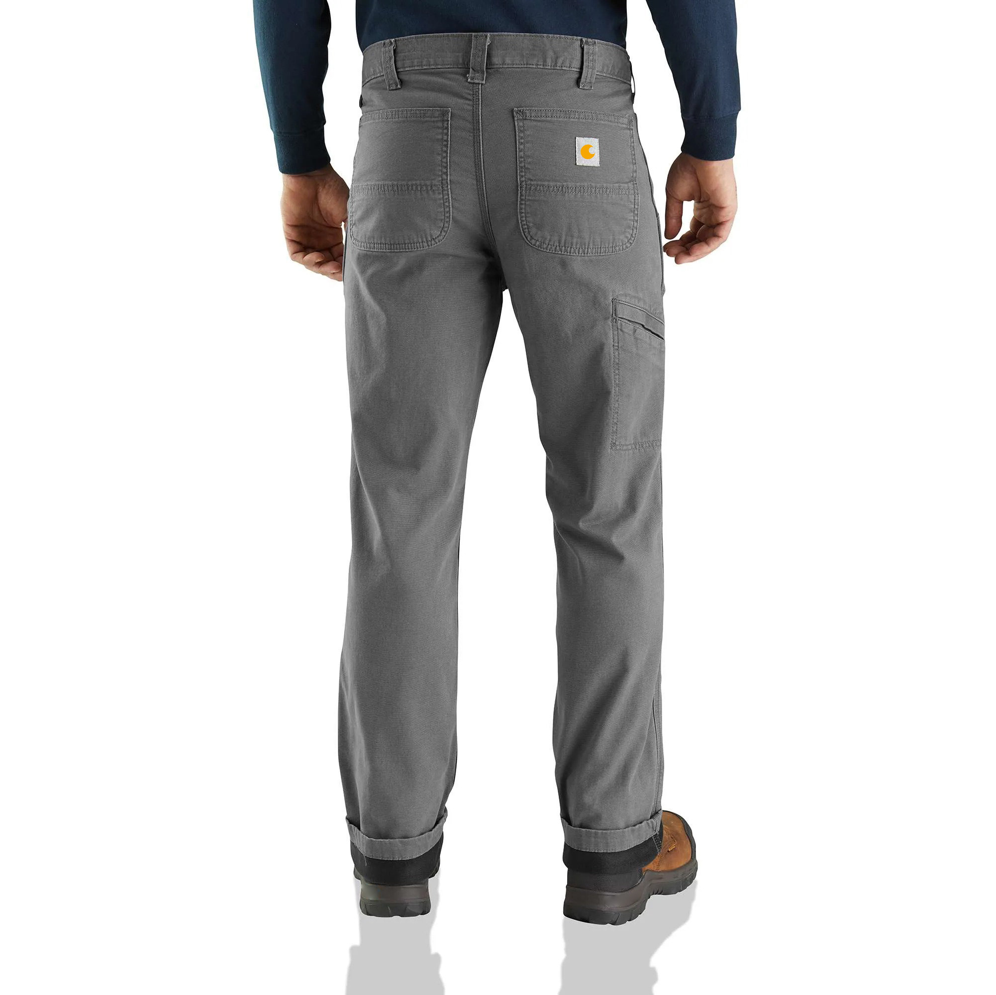 Rugged Flex Relaxed Fit Canvas Fleece-Lined Utility Work Pant