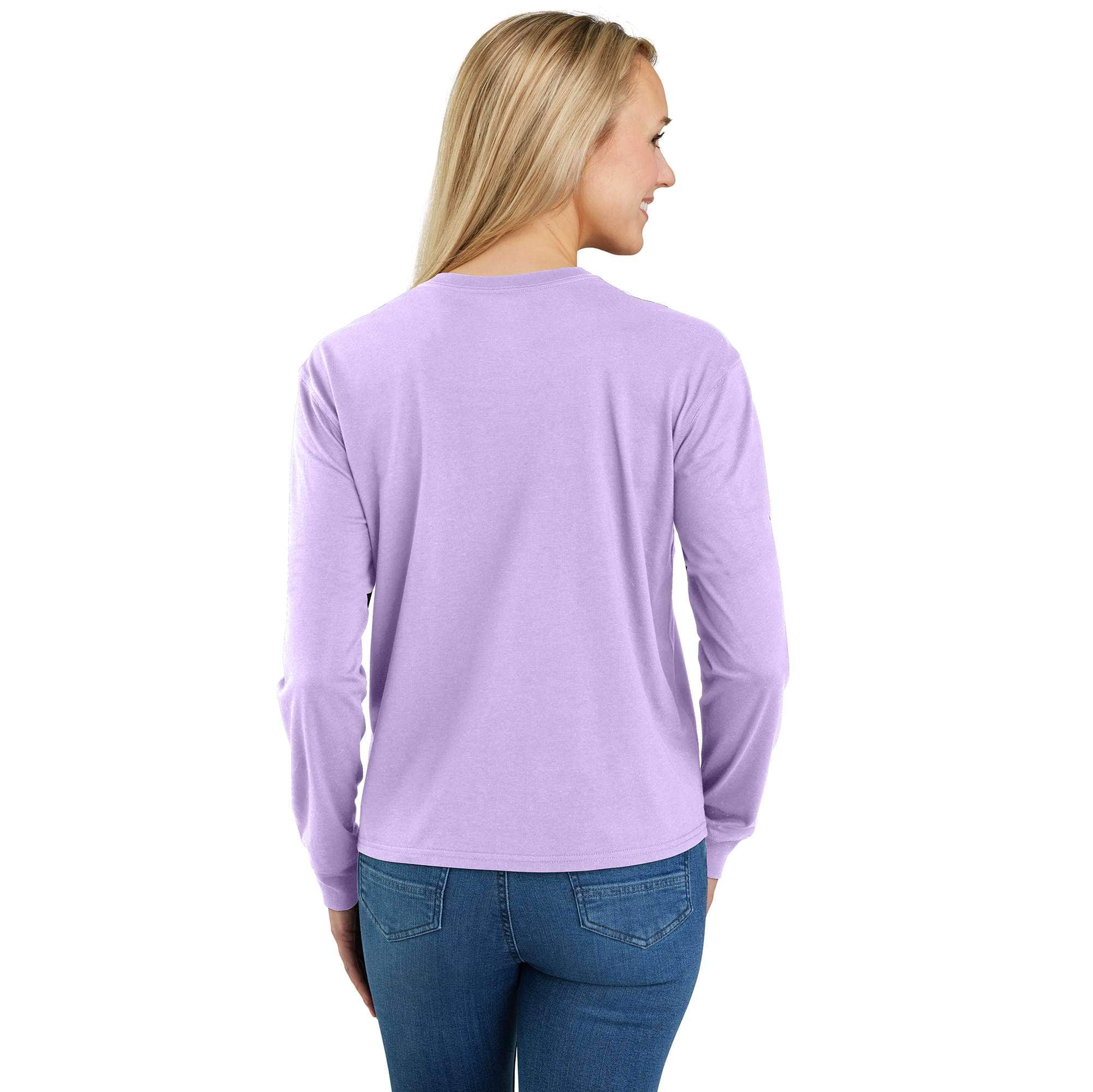 Women's TENCEL Fiber Series Loose Fit Long-Sleeve Crewneck Pocket T-Shirt