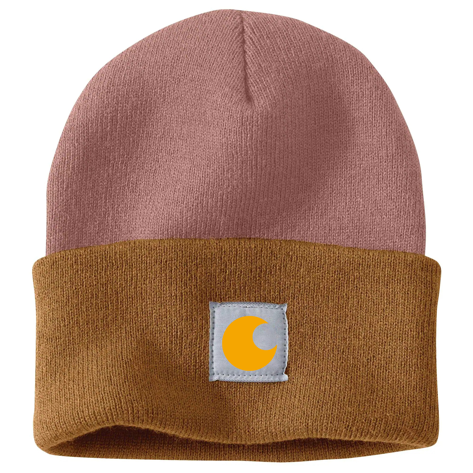Knit Cuffed Two-Tone Beanie